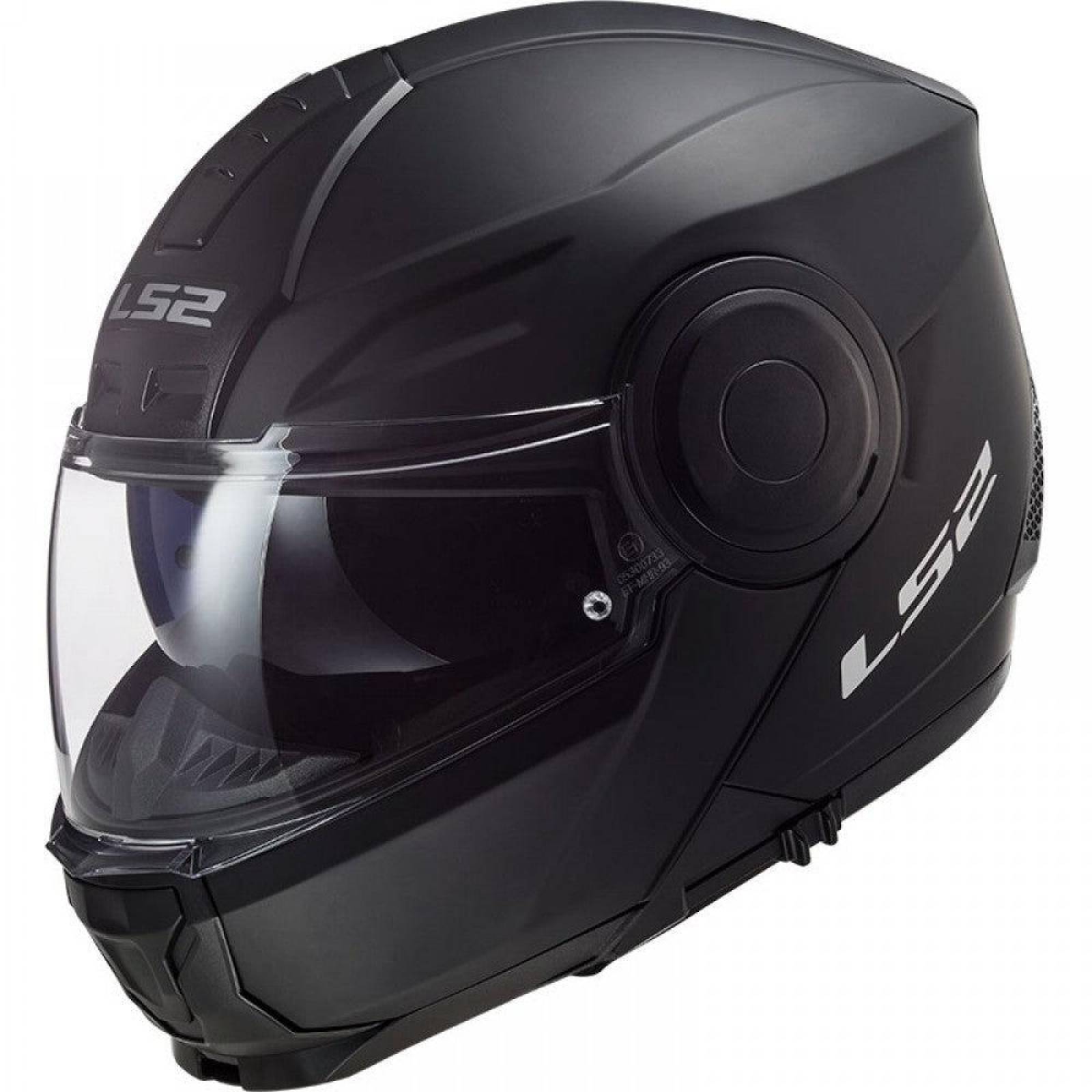 Casco Abatible Modular LS2 FF902 Scope Solid - Negro Mate