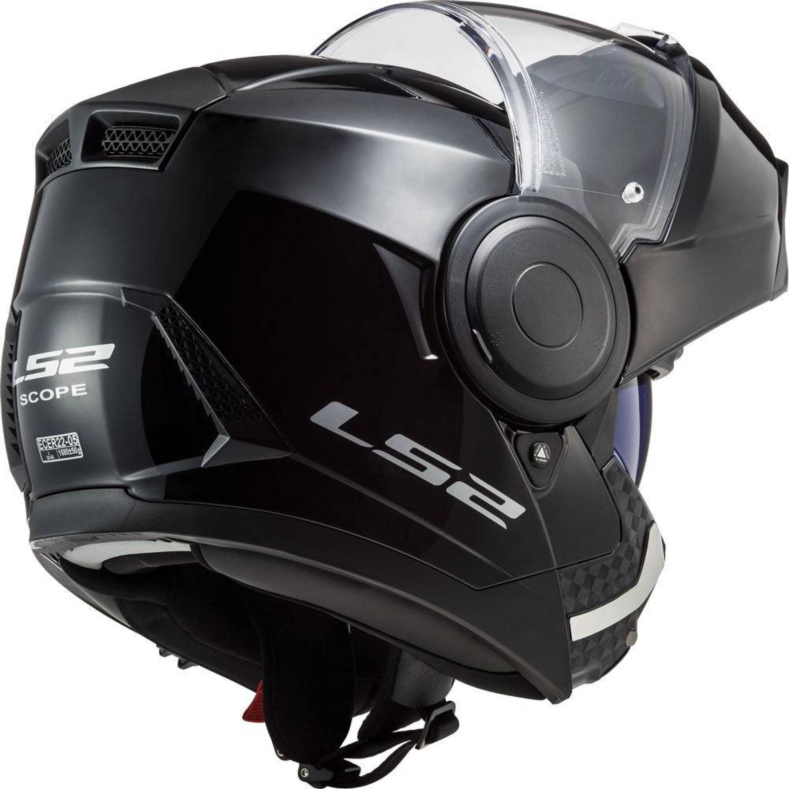 Casco Abatible Modular LS2 FF902 Scope Solid - Negro Mate