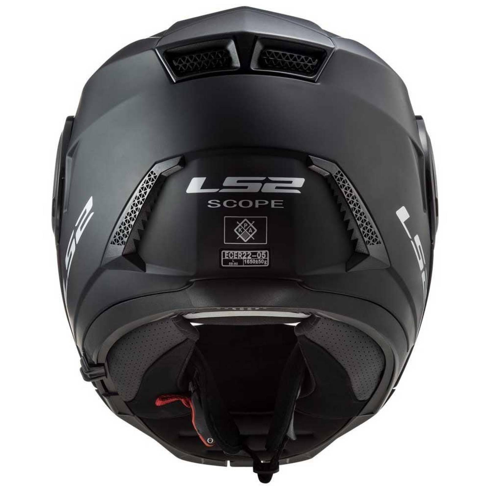 Casco Abatible Modular LS2 FF902 Scope Solid - Negro Mate