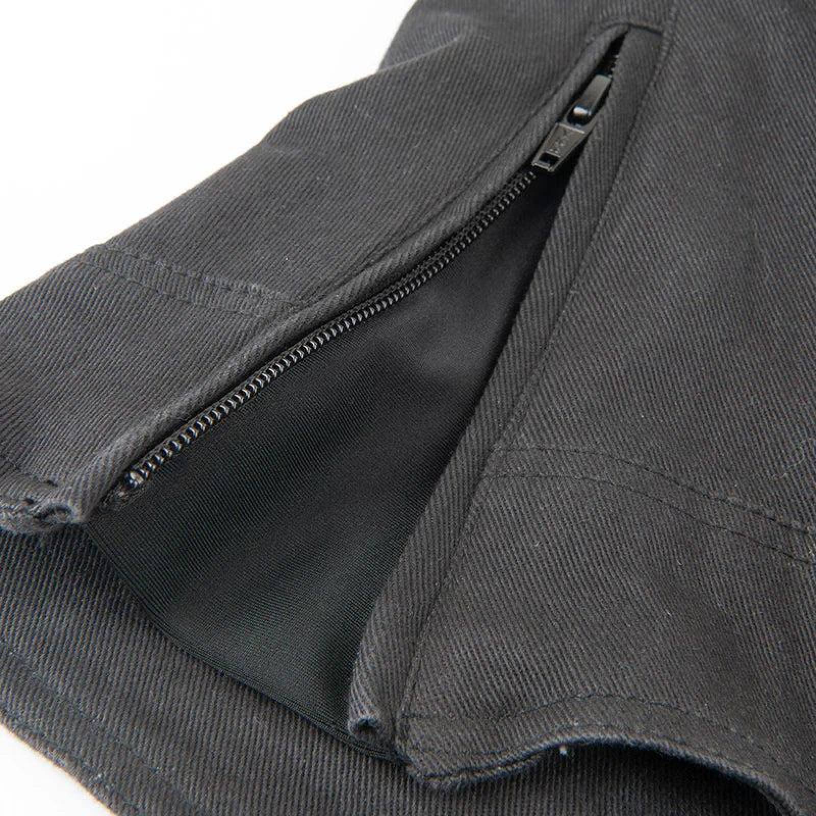 Chamarra Moto Joe Rocket Luna Waxed Canvas Negra para Mujer 