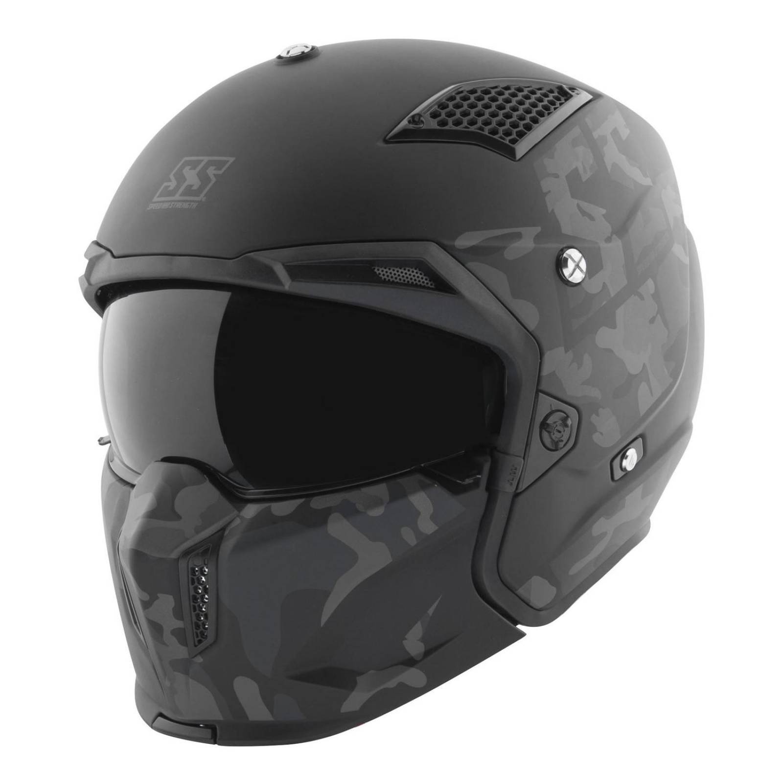 Casco Speed & Strength SS2400 CTA 3 N 1 Abierto 3/4 Integral 