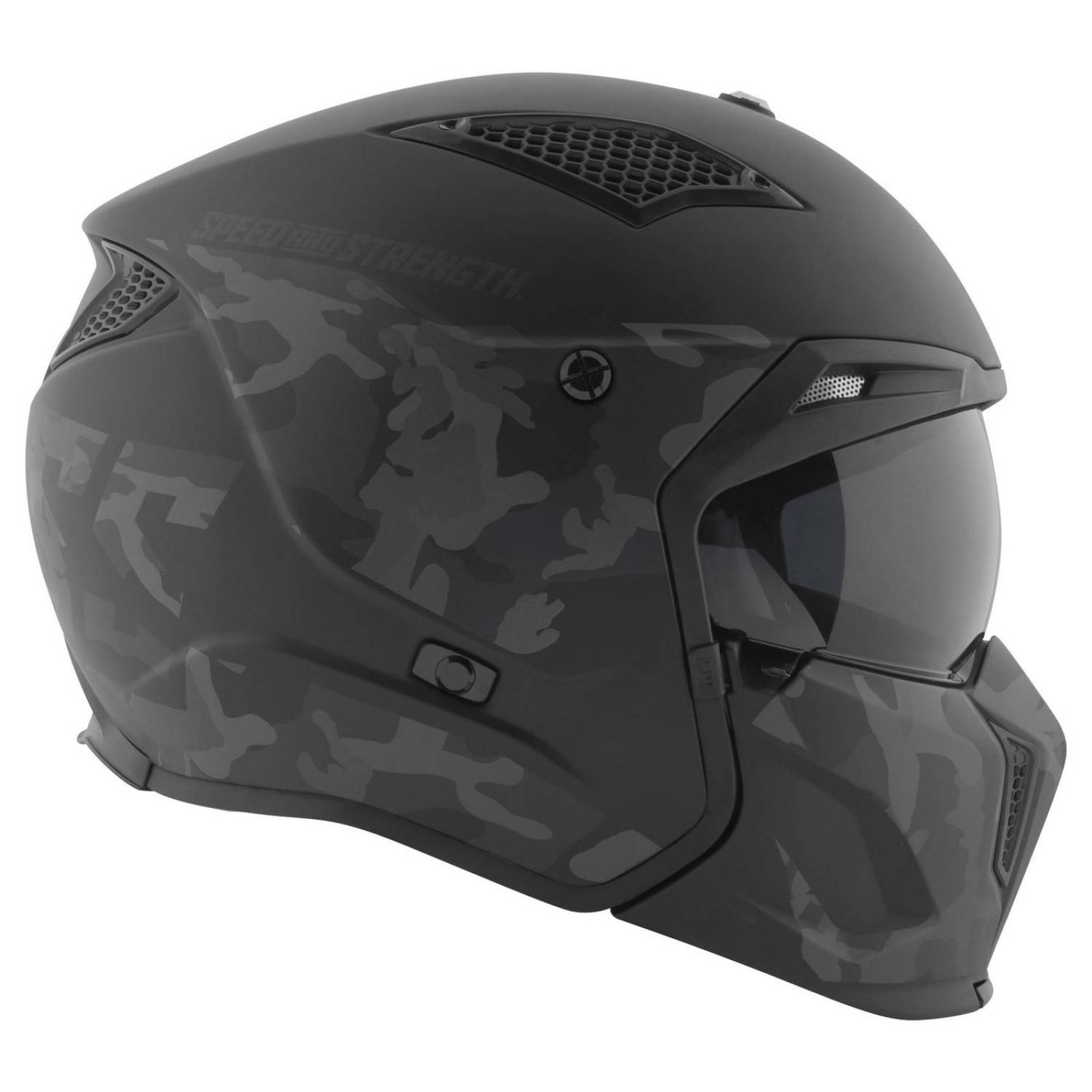 Casco Speed & Strength SS2400 CTA 3 N 1 Abierto 3/4 Integral 