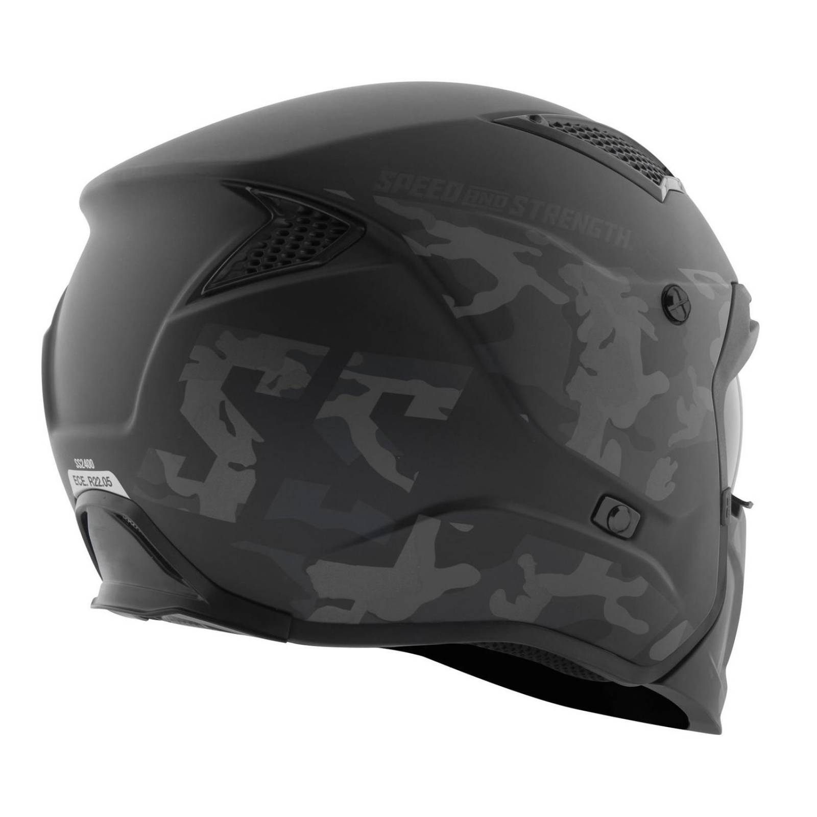 Casco Speed & Strength SS2400 CTA 3 N 1 Abierto 3/4 Integral 