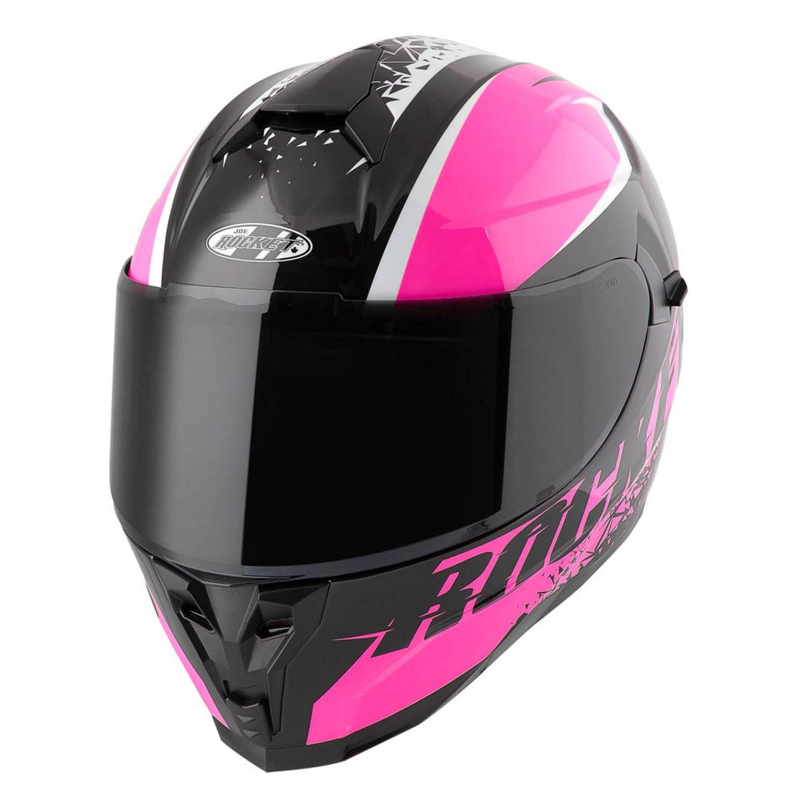 Casco Integral Joe Rocket Rkt 200 Blaster Rosa / Negro Mujer 