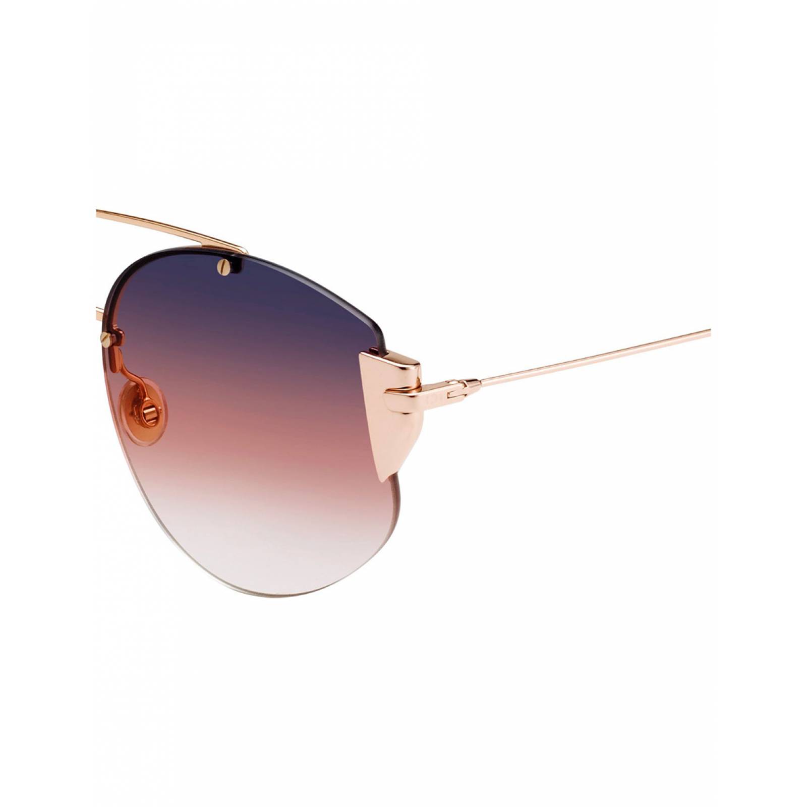 Lente De Sol Dior Stronger Ddbff 58Mm Dorado/Rosa