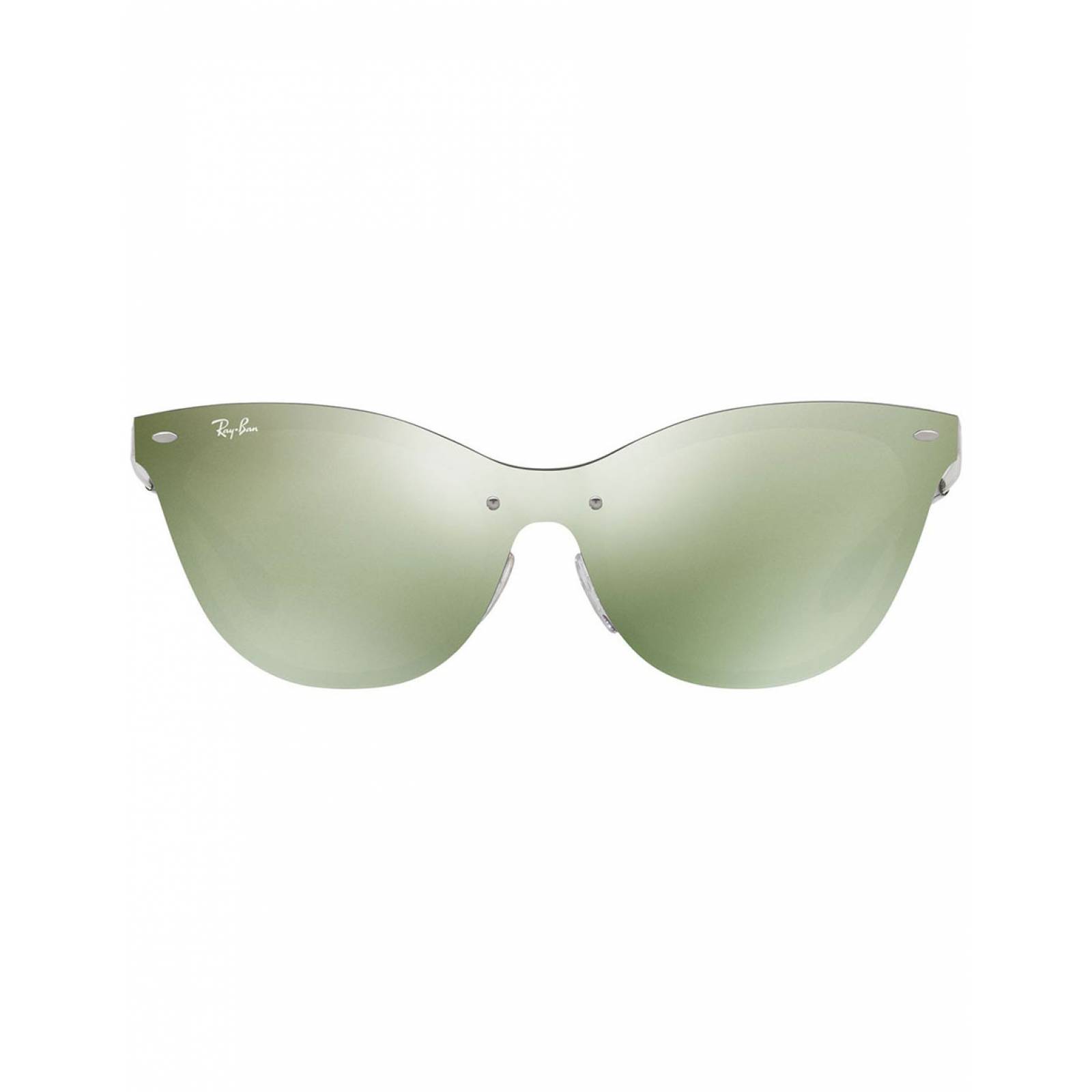 Lente De Sol Ray Ban Blaze Cat-Eye Rb3580N 042/30 43Mm Plata