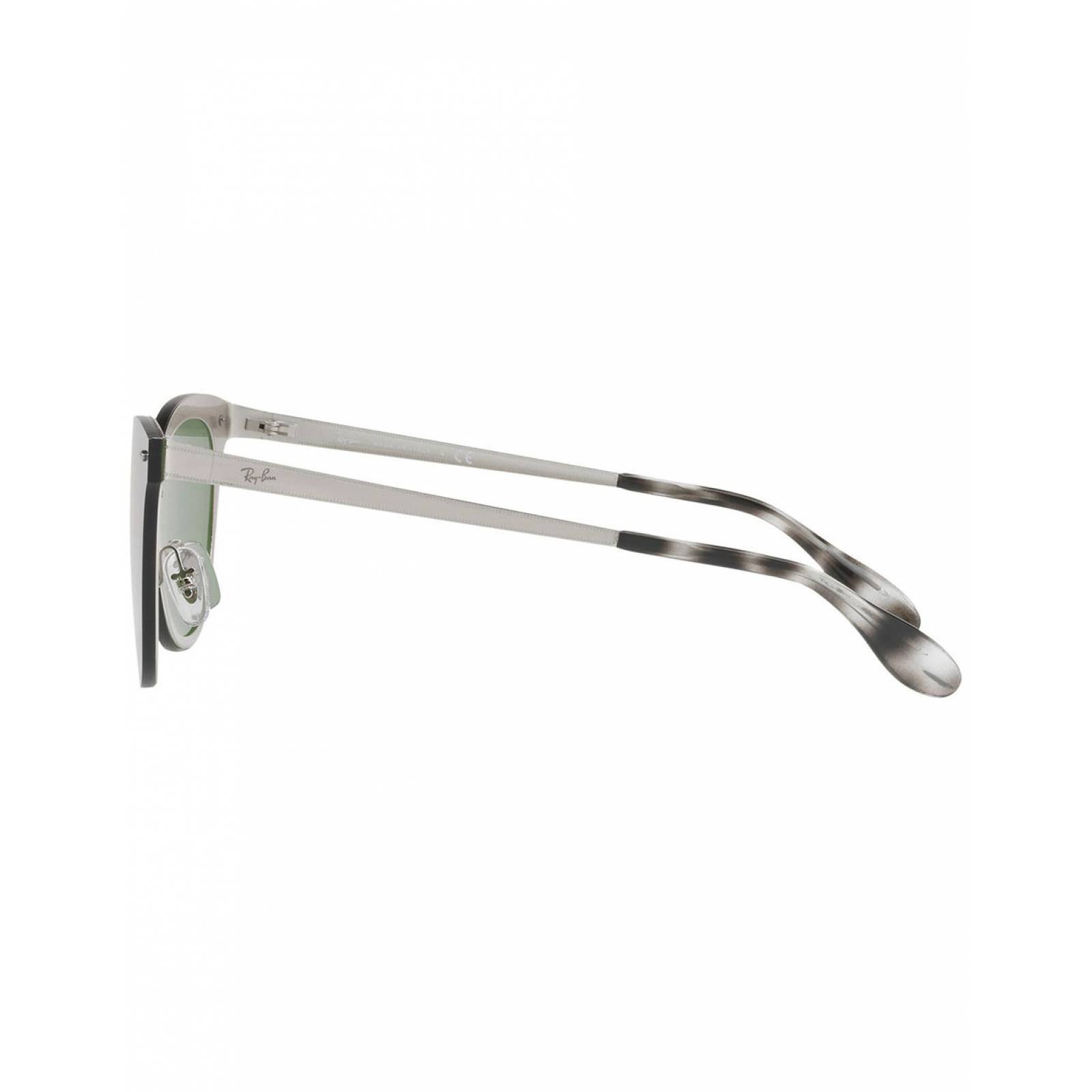 Lente De Sol Ray Ban Blaze Cat-Eye Rb3580N 042/30 43Mm Plata