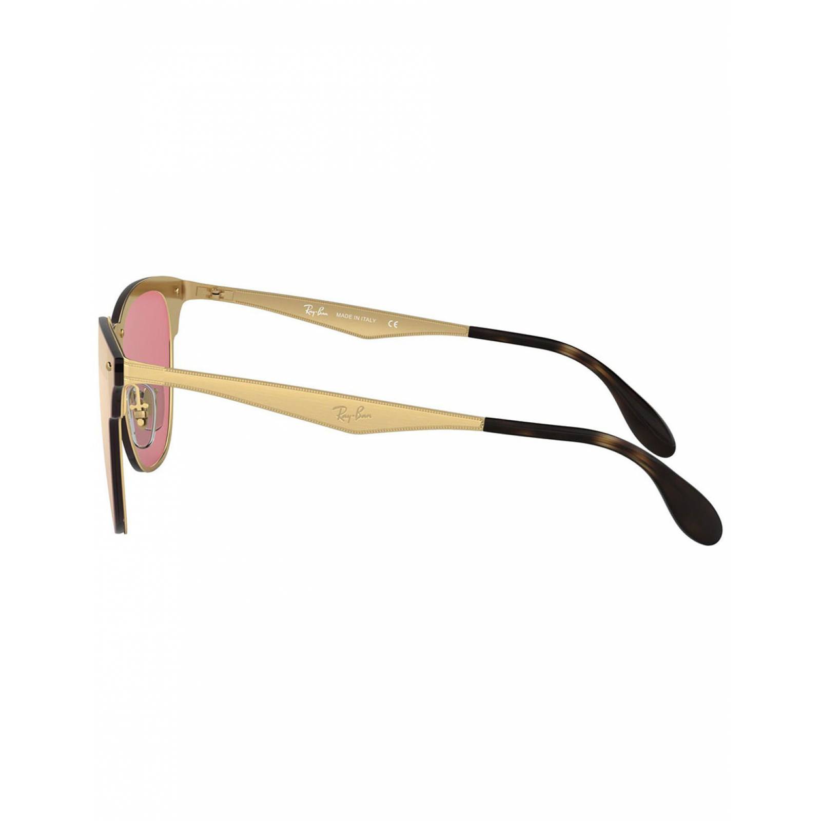 Lente De Sol Ray Ban Blaze Clubmaster Rb3576N 043/E4 47Mm Rosa