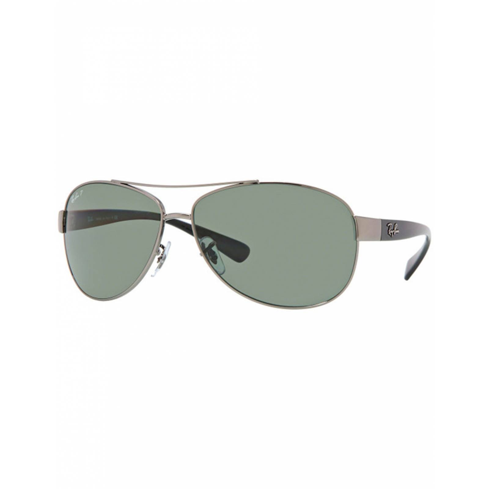 Lente De Sol Ray Ban Polarizado Rb3386 004/9A Plata/ Lente Verde