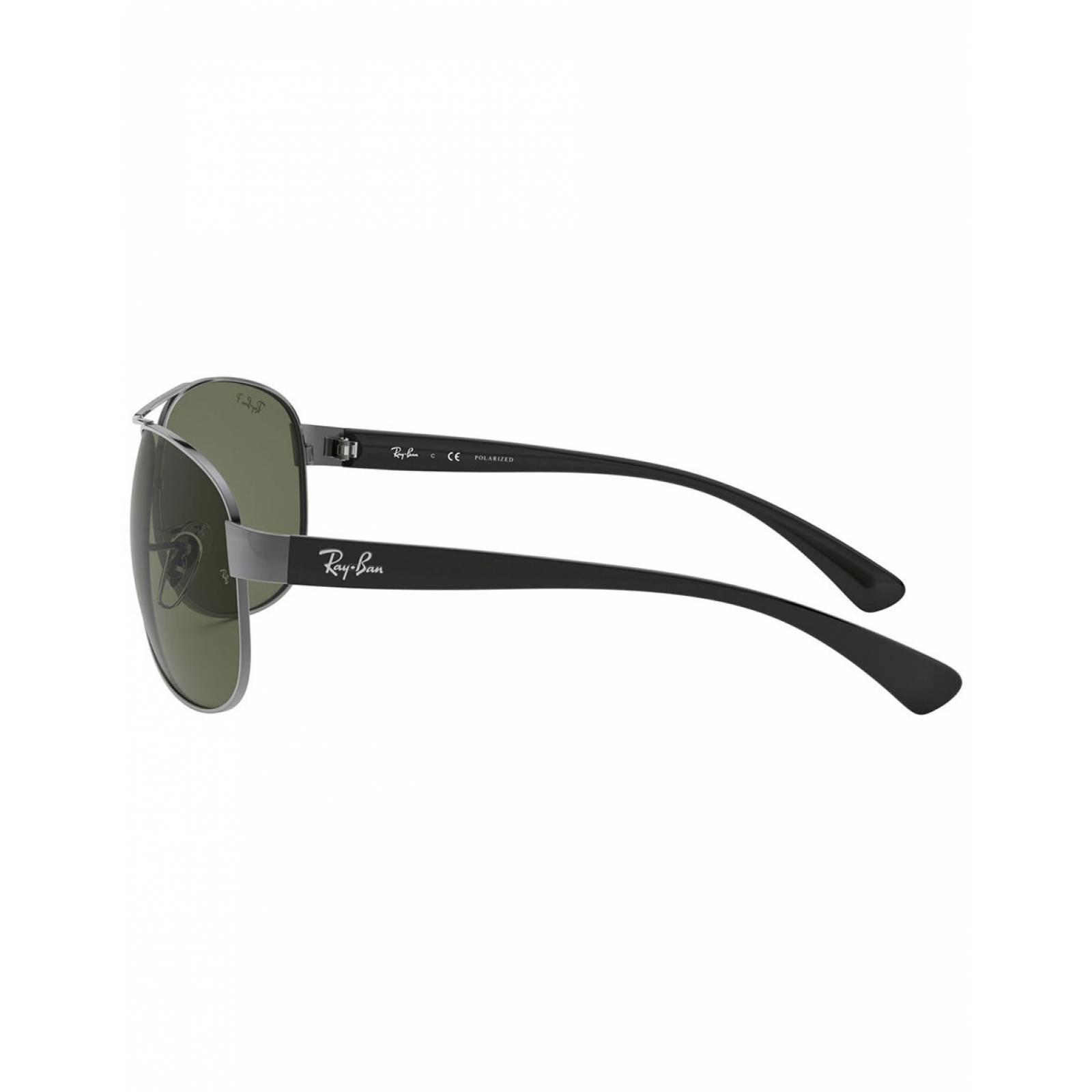Lente De Sol Ray Ban Polarizado Rb3386 004/9A Plata/ Lente Verde