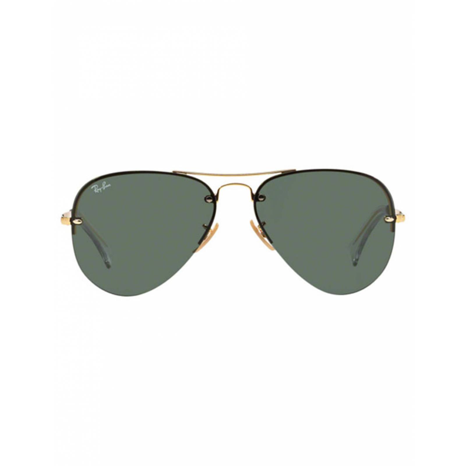 Lente De Sol Ray Ban Rb3449 001/71 59Mm G15 Dorado/Verde Oscuro