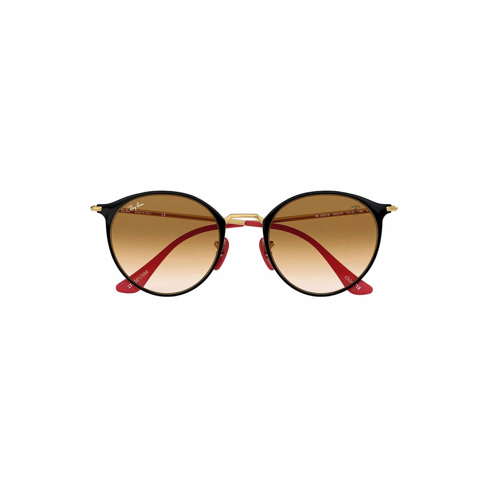 Lente De Sol Ray Ban Rb3602M F02151 Scuderia Ferrari 52Mm Negro/Café Degradado