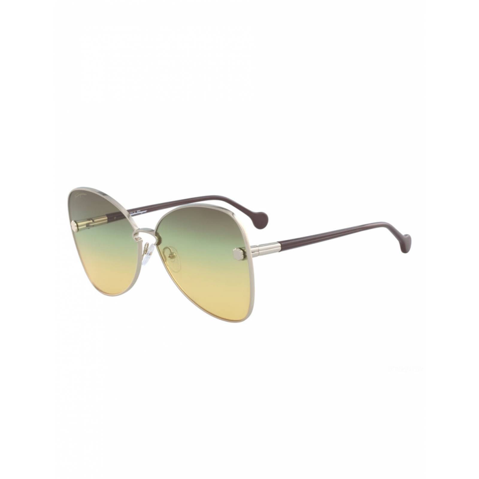 Lente De Sol Salvatore Ferragamo Ferragamo Sf184S 707 64Mm Café