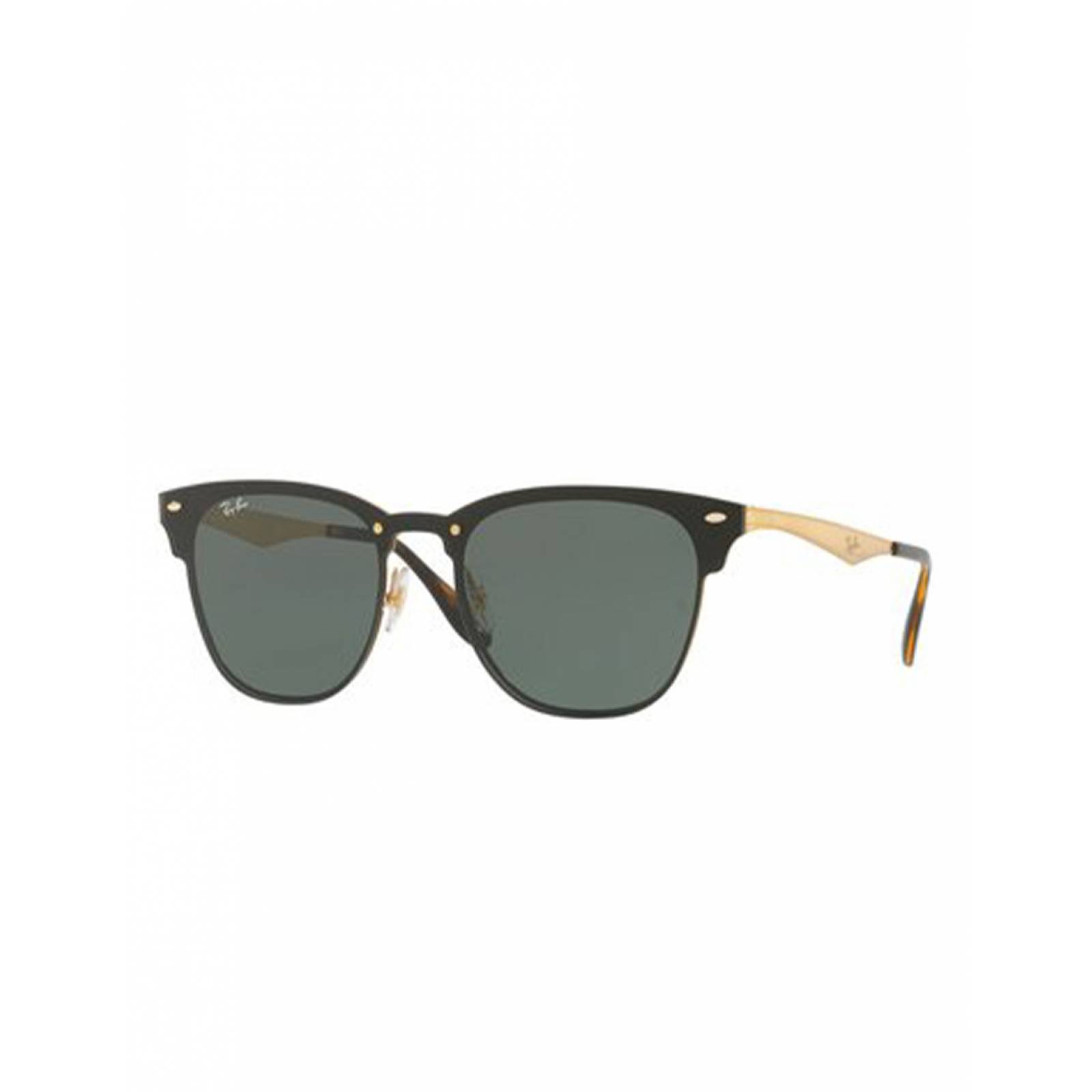 Lentes De Sol Ray Ban Blaze Clubmaster Rb3576N 043/71 47Mm G15 Dorado/Negro