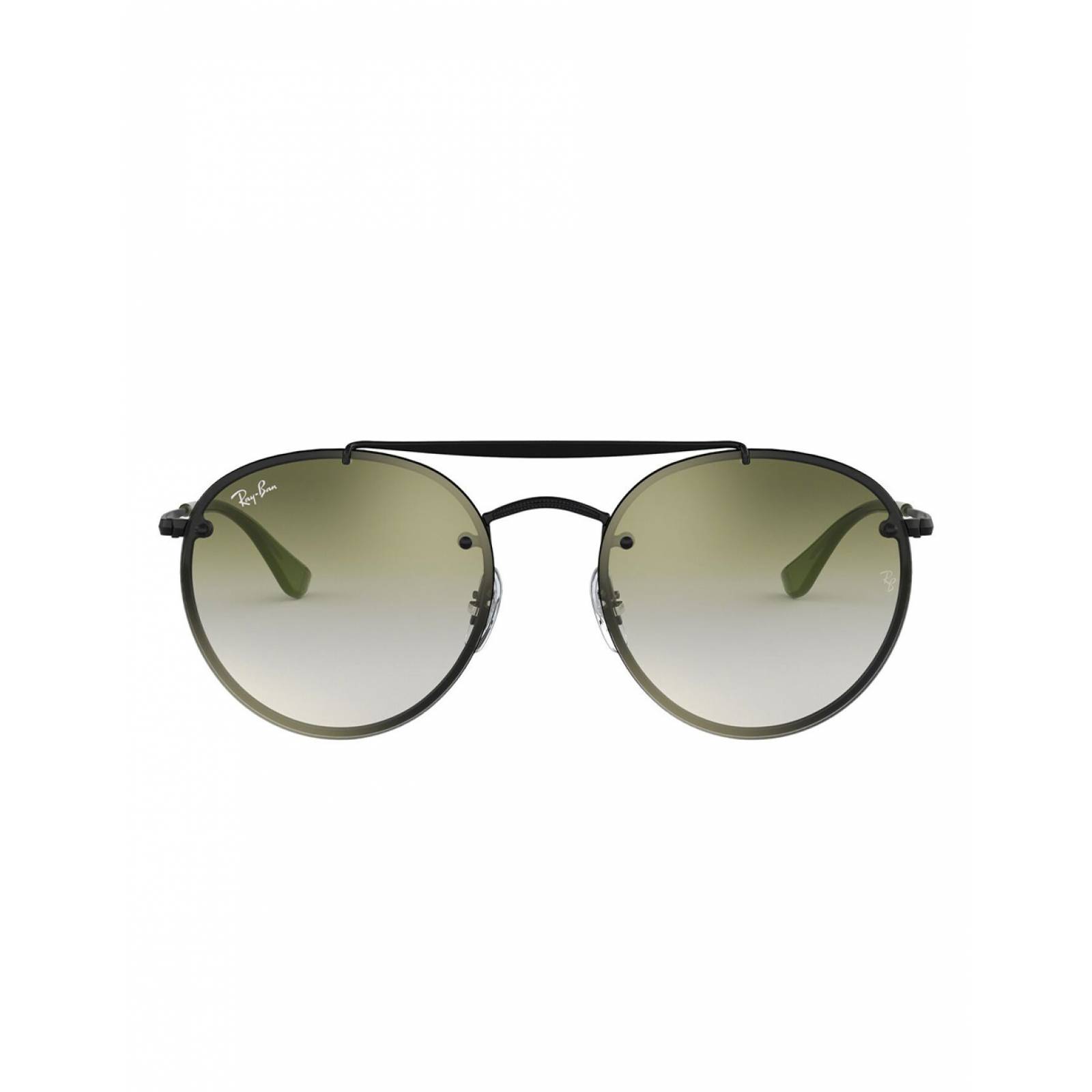 Lentes De Sol Ray Ban Blaze Round Double Bridge Rb3614N 148/0R Verde
