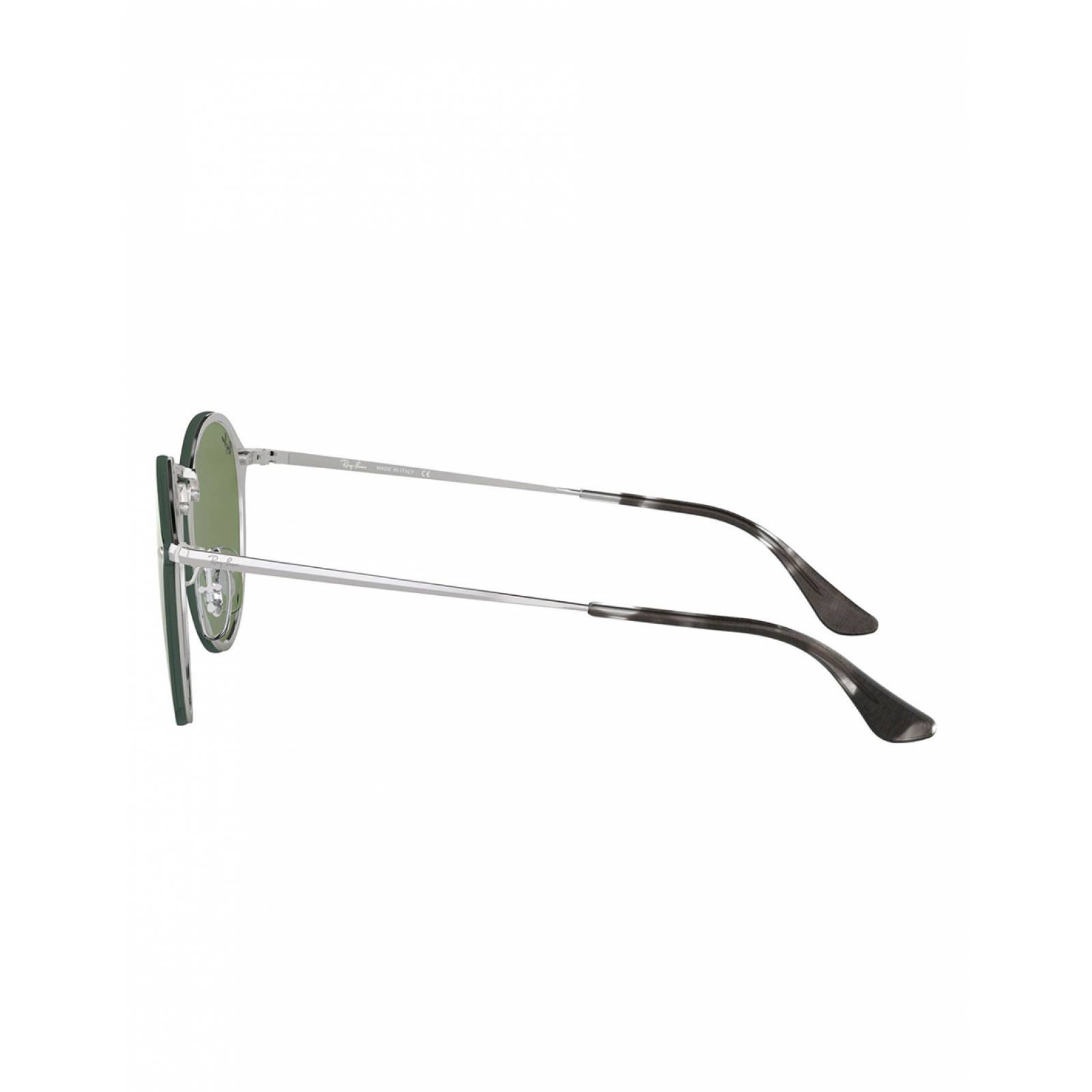 Lentes De Sol Ray Ban Blaze Round Rb3574N 003/30 59Mm Plata Verde