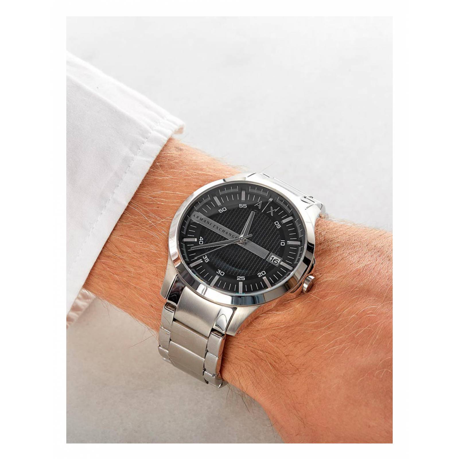 RELOJ ARMANI EXCHANGE AX2103 PLATEADO NEGRO HOMBRE