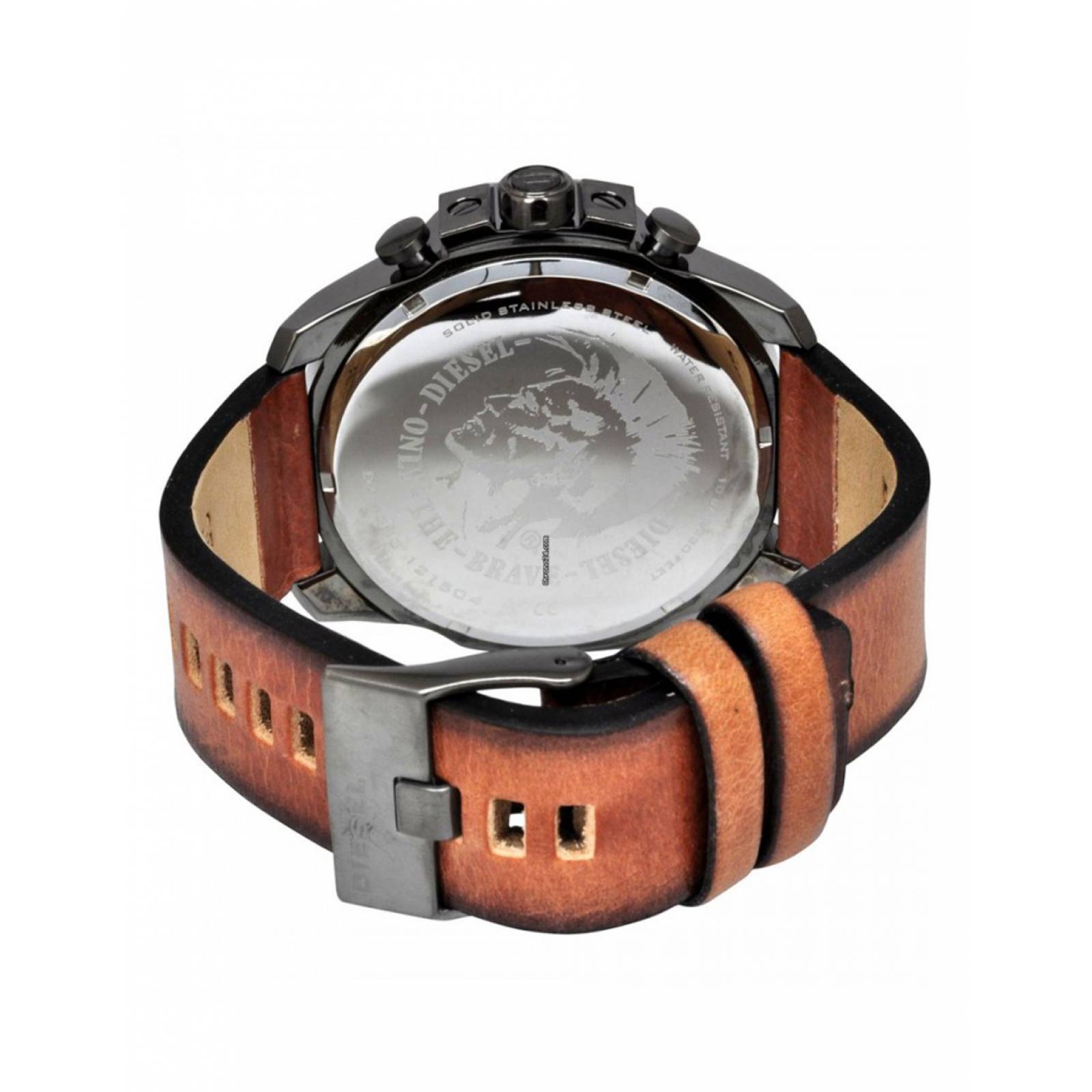 RELOJ DIESEL DZ4343 PIEL CAFE NEGRO