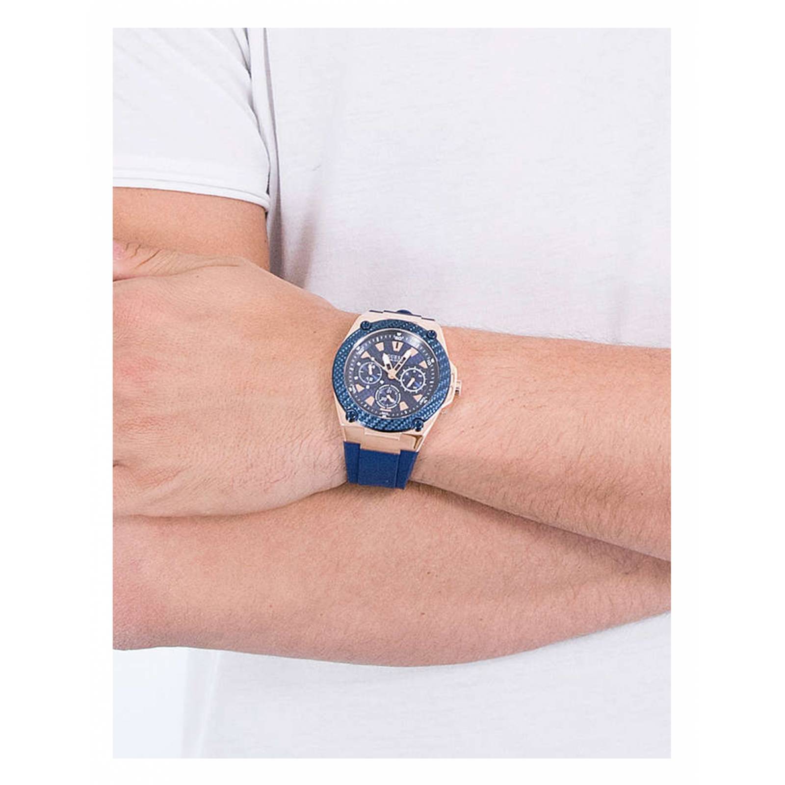 RELOJ GUESS CABALLERO W1049G2 AZUL