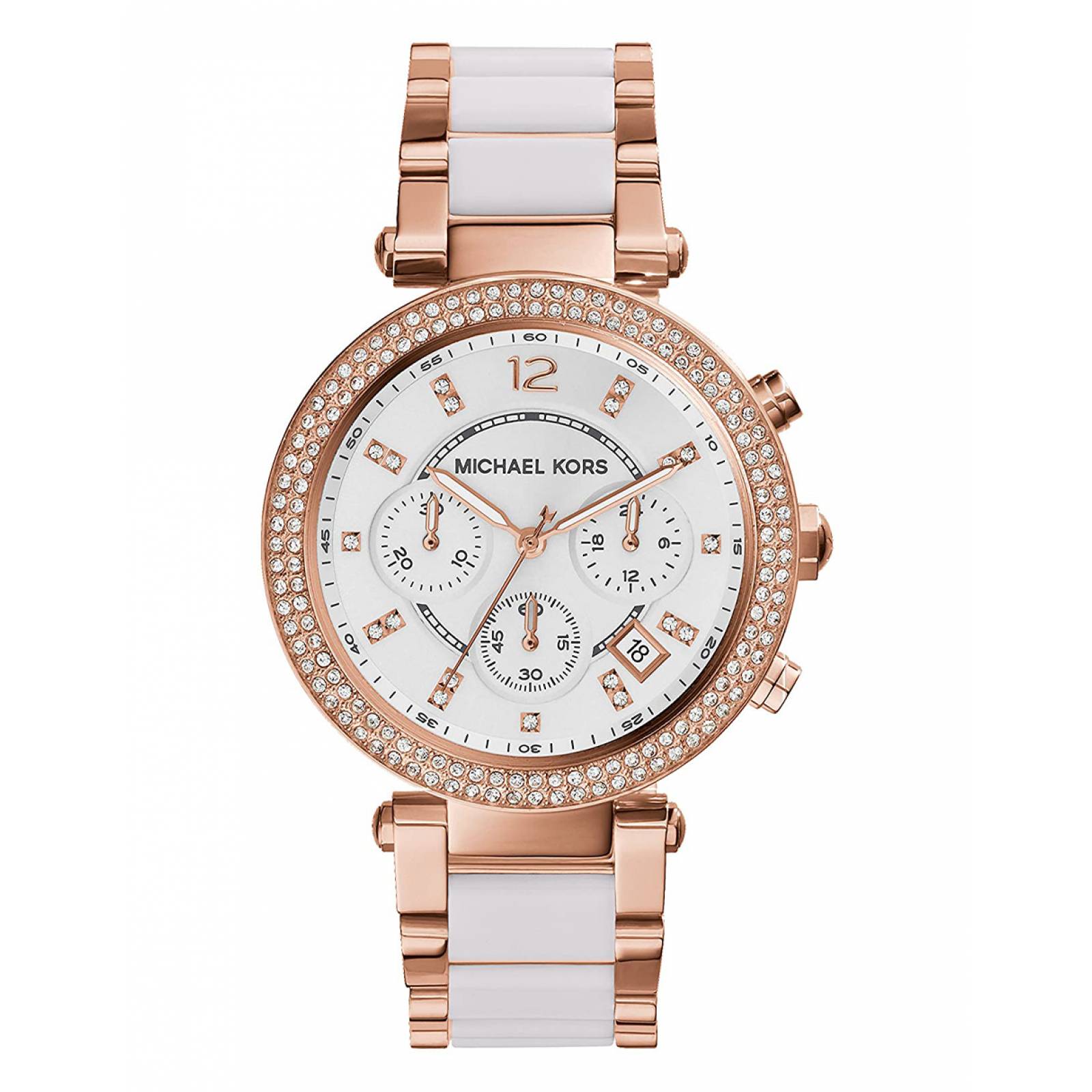 RELOJ MICHAEL KORS DAMA MK5774 ORO ROSA CON BLANCO