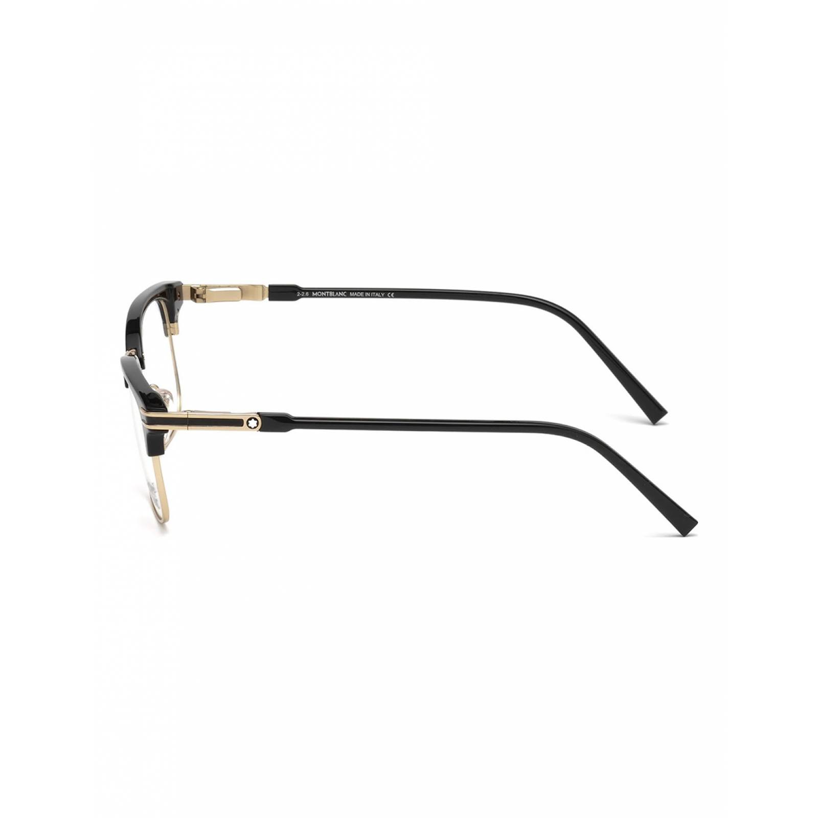 Armazón Oftalmico Mont Blanc Mb0669F A01 53Mm Negro Oro