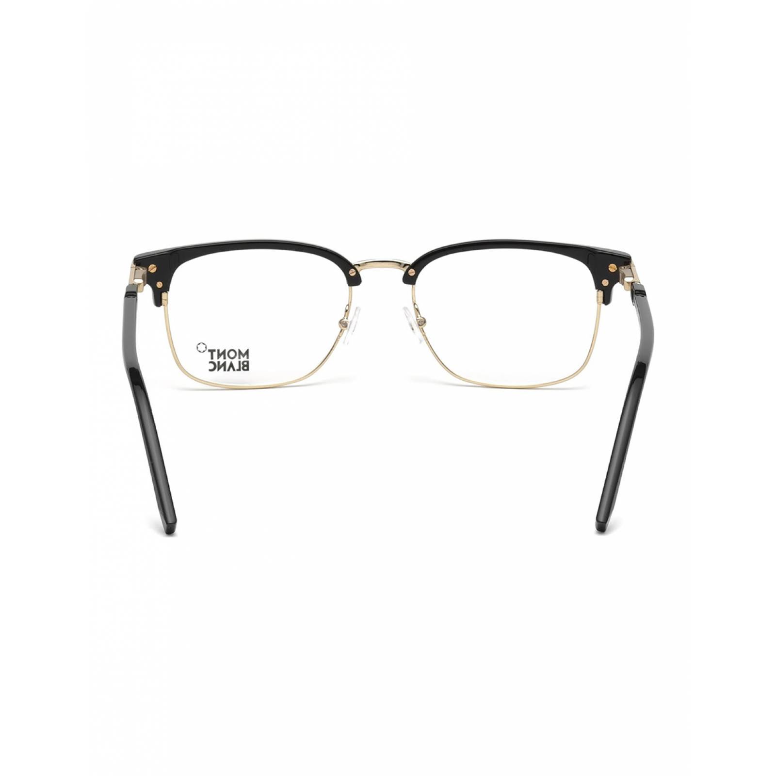 Armazón Oftalmico Mont Blanc Mb0669F A01 53Mm Negro Oro