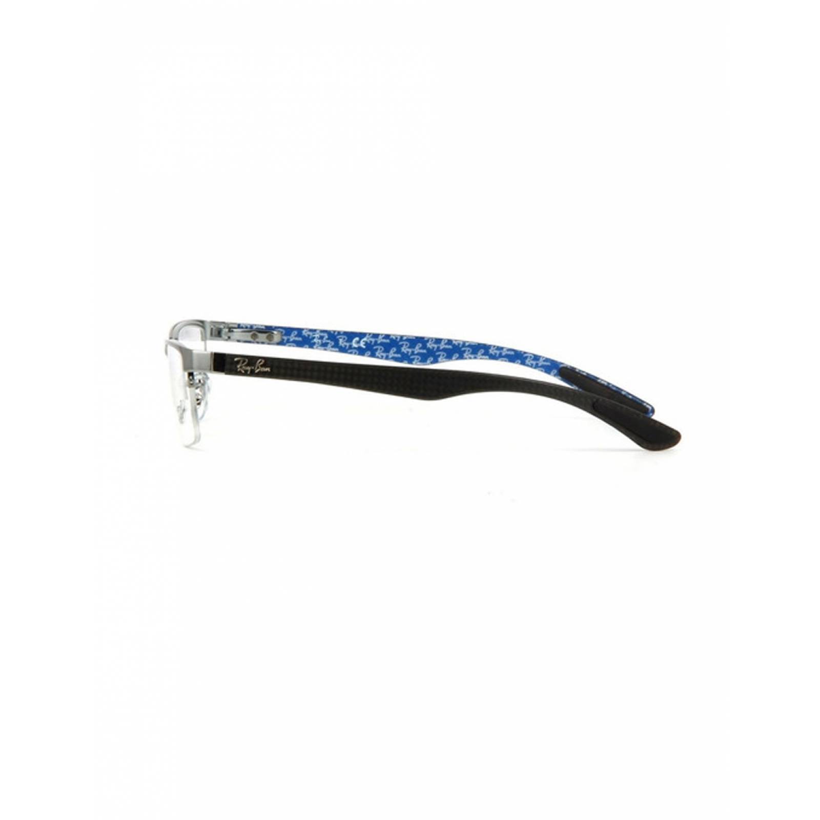Armazón Oftalmico Fibra De Carbono Ray Ban Rb8412 2502 52Mm Azul