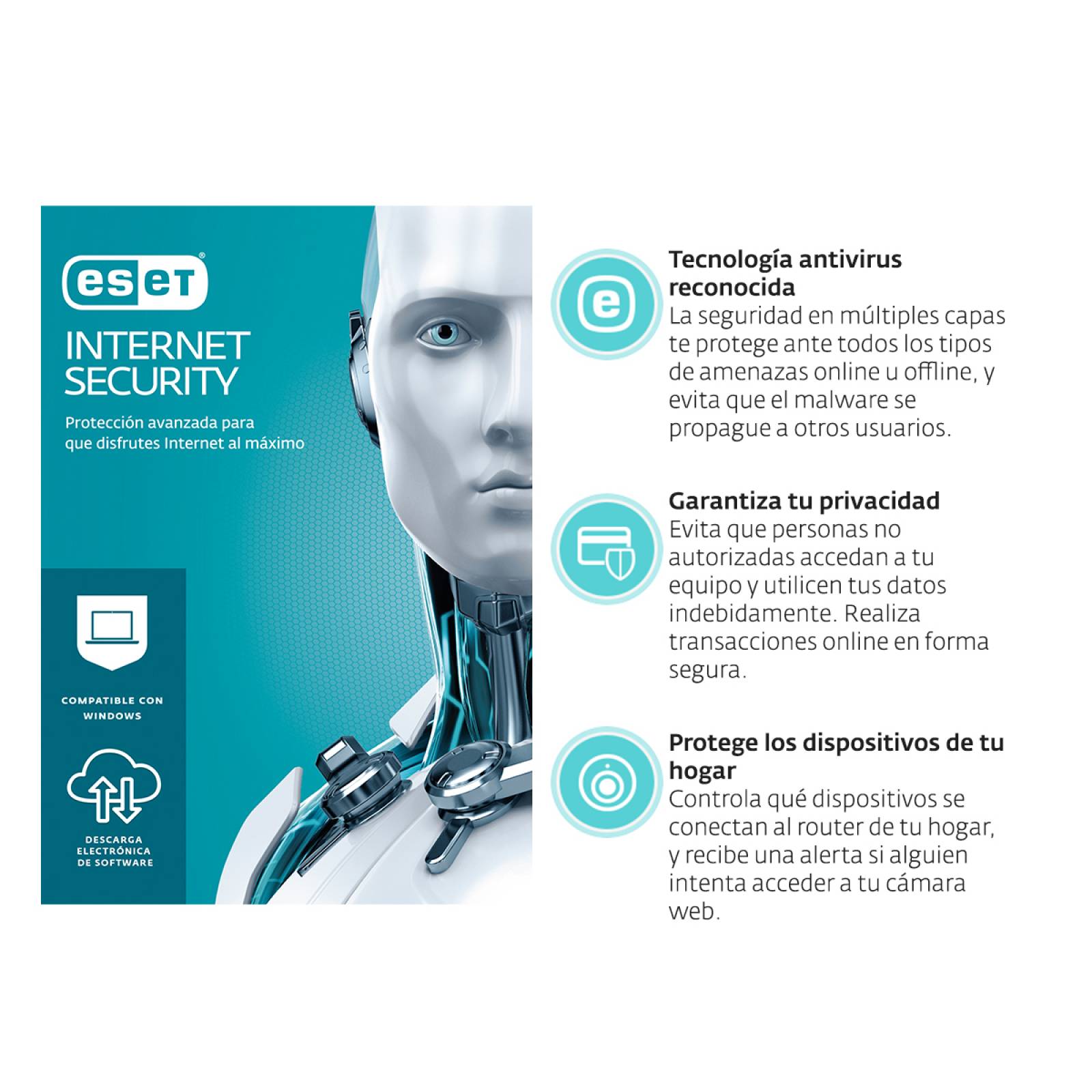 Antivirus ESET Internet Security 4 Lic 2 Años