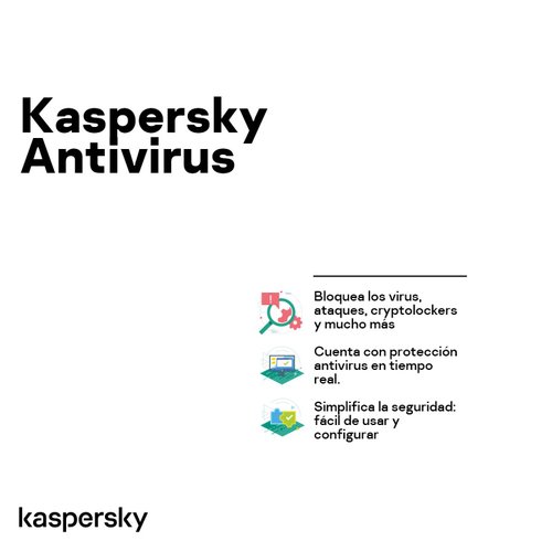 Kaspersky Anti-virus 1 Dispositivos 3 Años