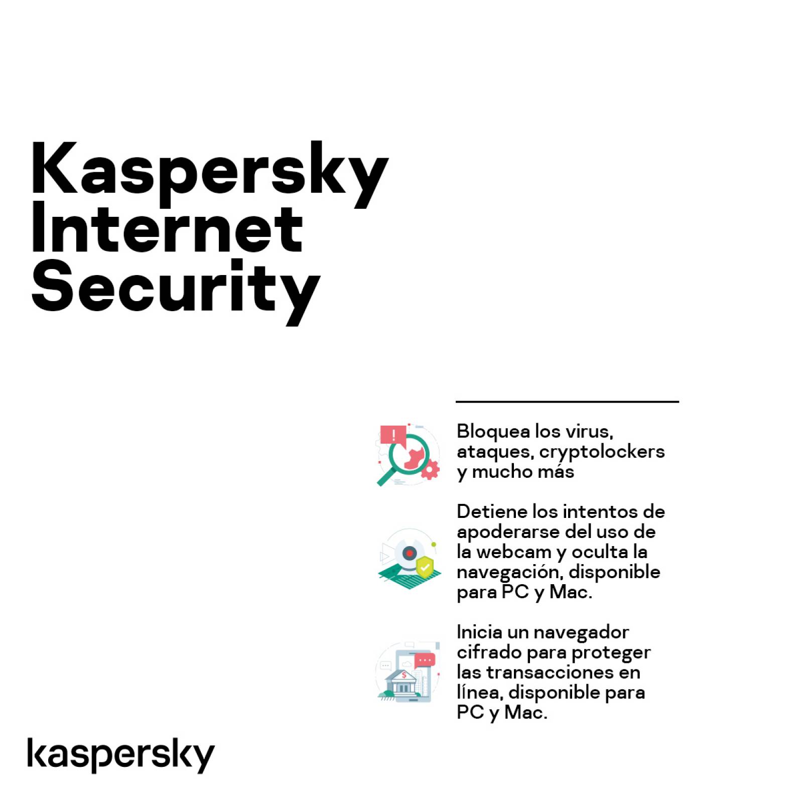 Kaspersky Internet Security 10 Dispositivos 1 Año