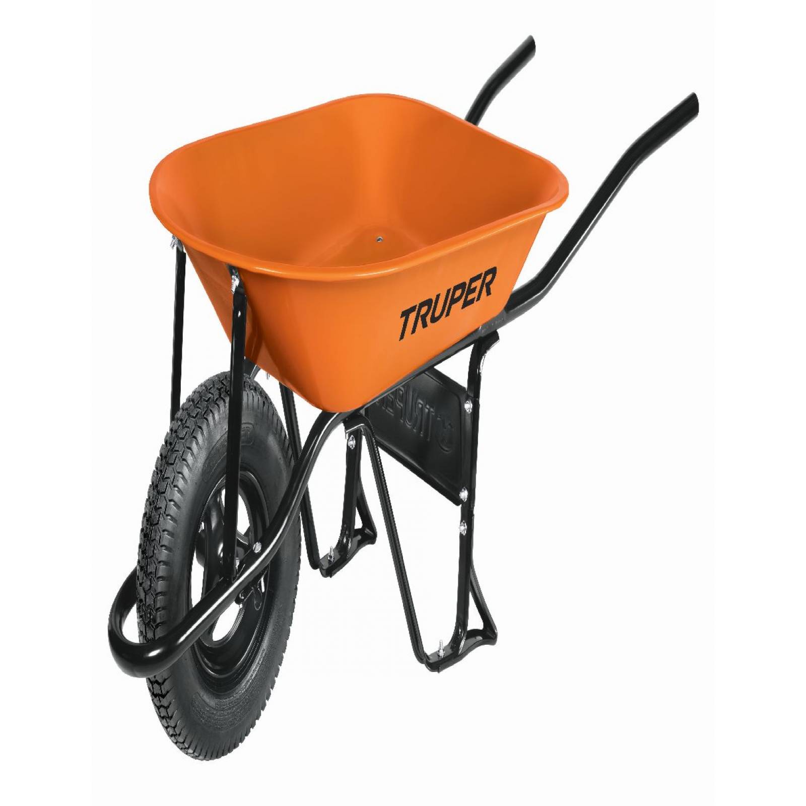 Truper CAT45ND Carretilla 4.5 ft³ (65 litros) Llanta neumática reforzada