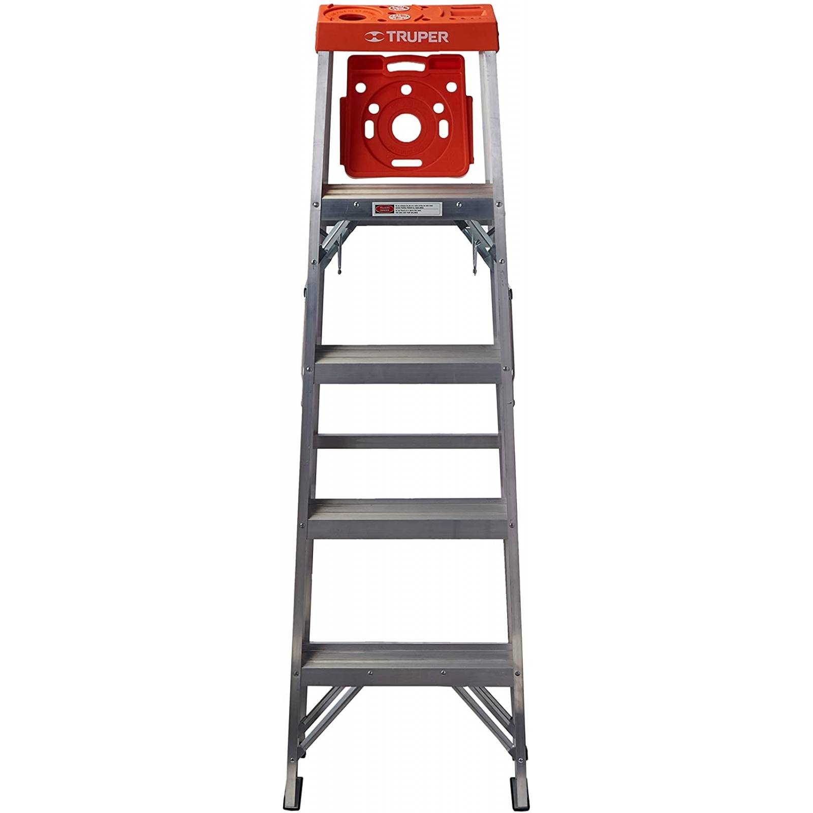 Escalera de tijera tipo ll 4 escalones y bandeja EST-24 Truper