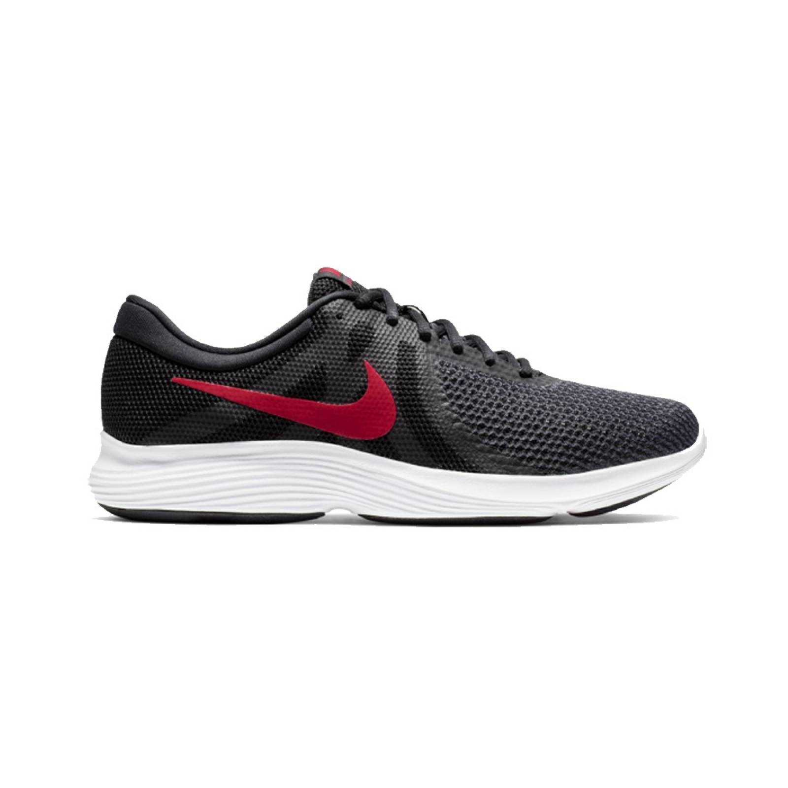TENIS NIKE REVOLUTION 4 HOMBRE NEGRO RUNNING GYM