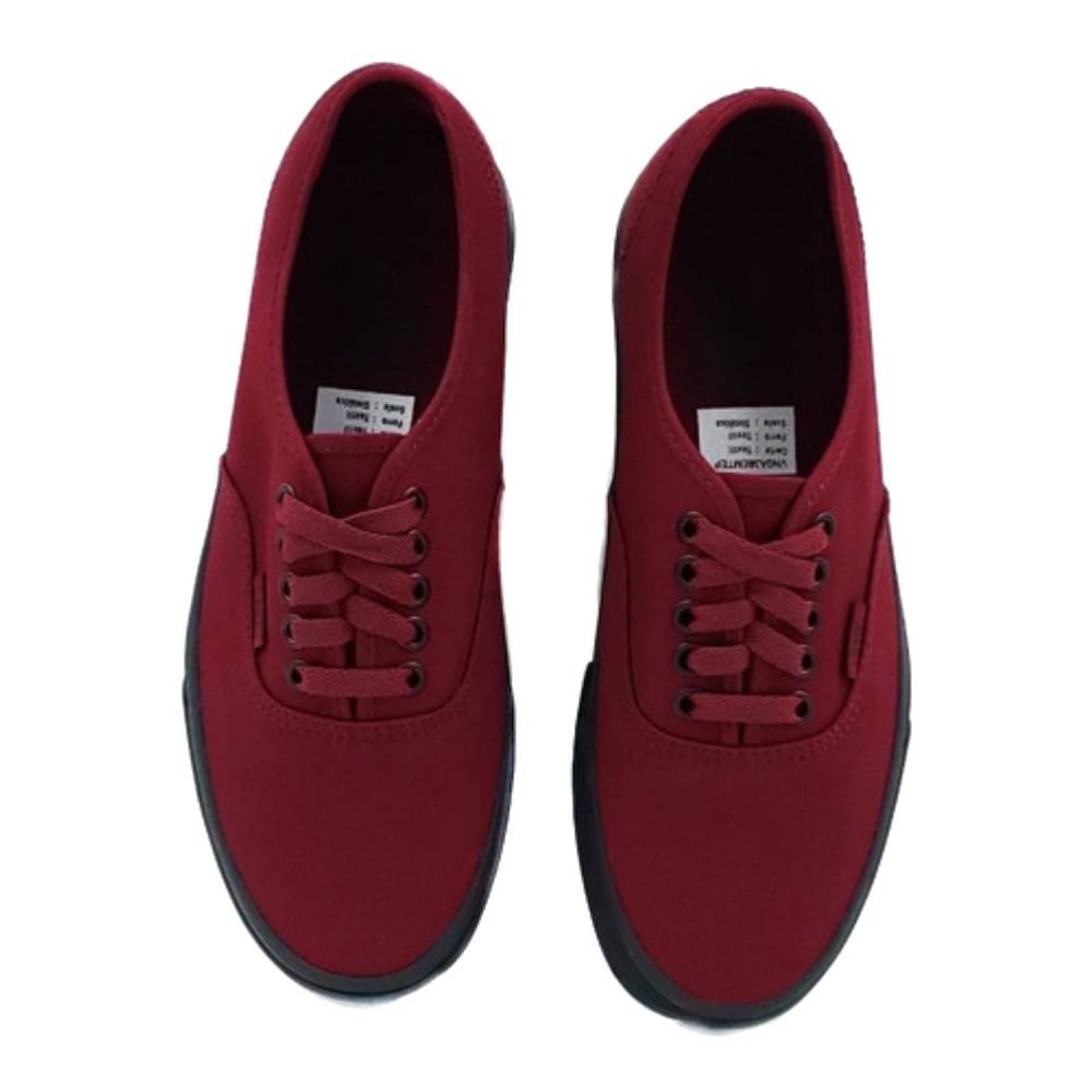 Tenis Vans Authentic Mujer Cabernet Skate Clasico Casual