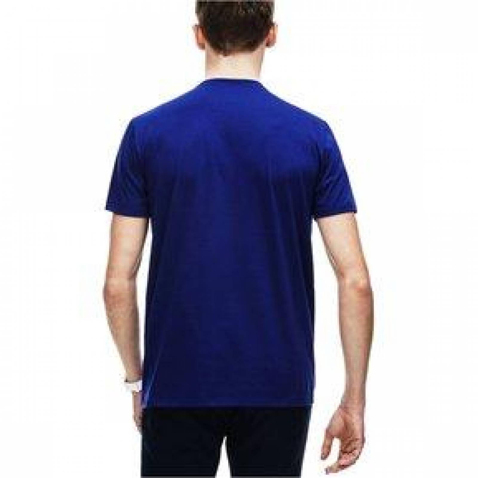 Camiseta Lacoste Cuello V Algodón Pima Hombre T. Extras