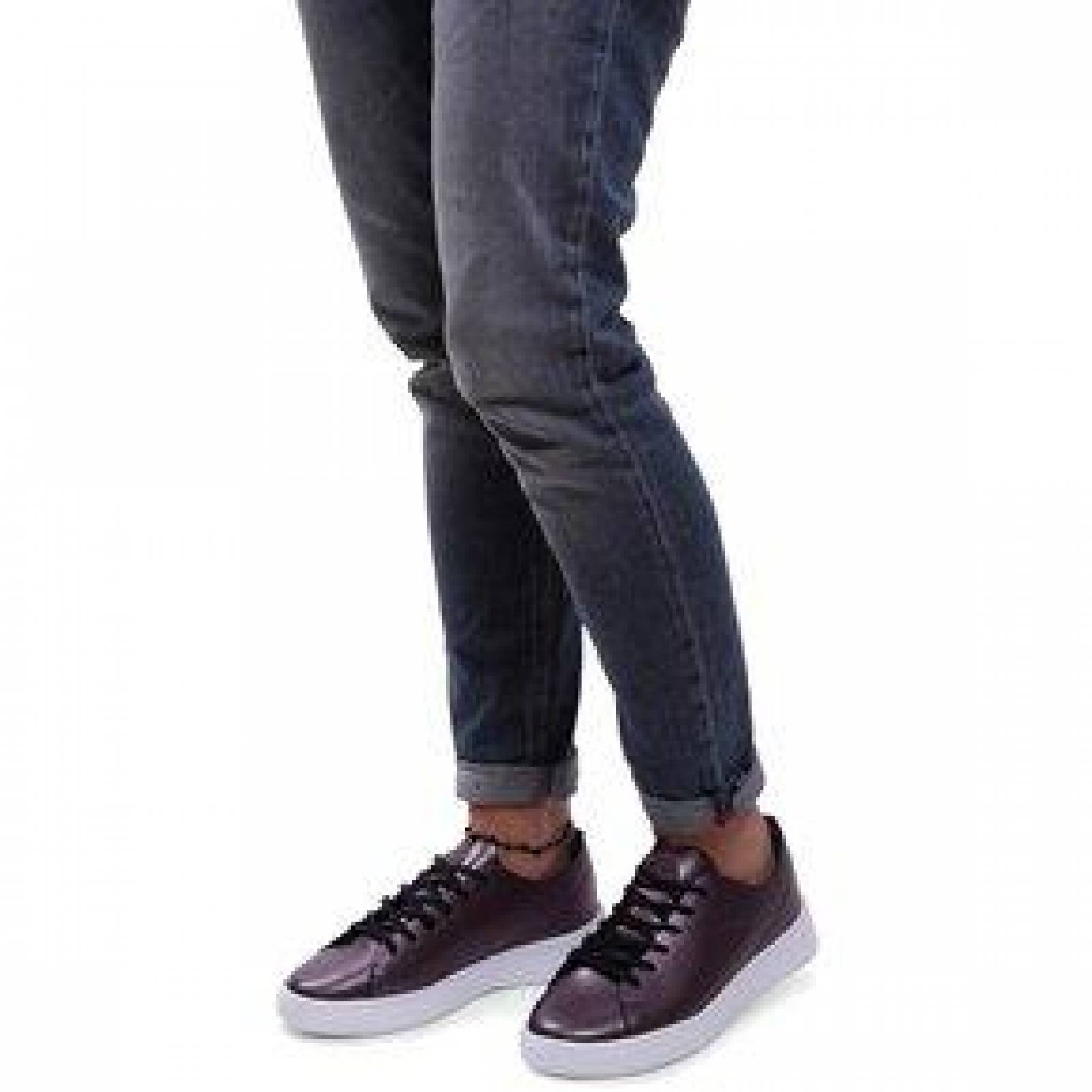 Tenis Lacoste Eyyla 317 1 Mujer Negro Brillante Moda 