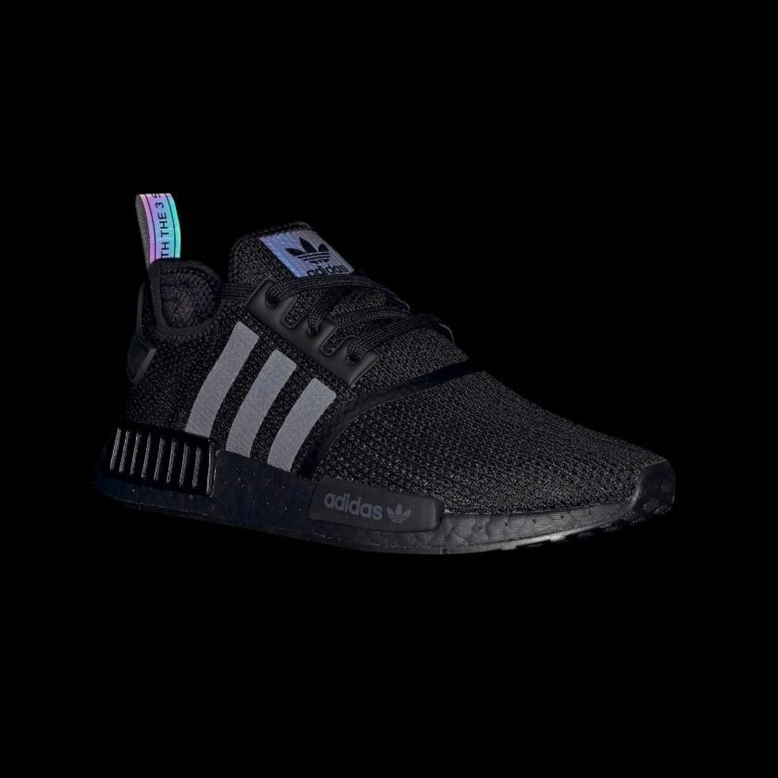 Tenis adidas Nmd_r1 Originals Triple Black Hombre Reflejante 