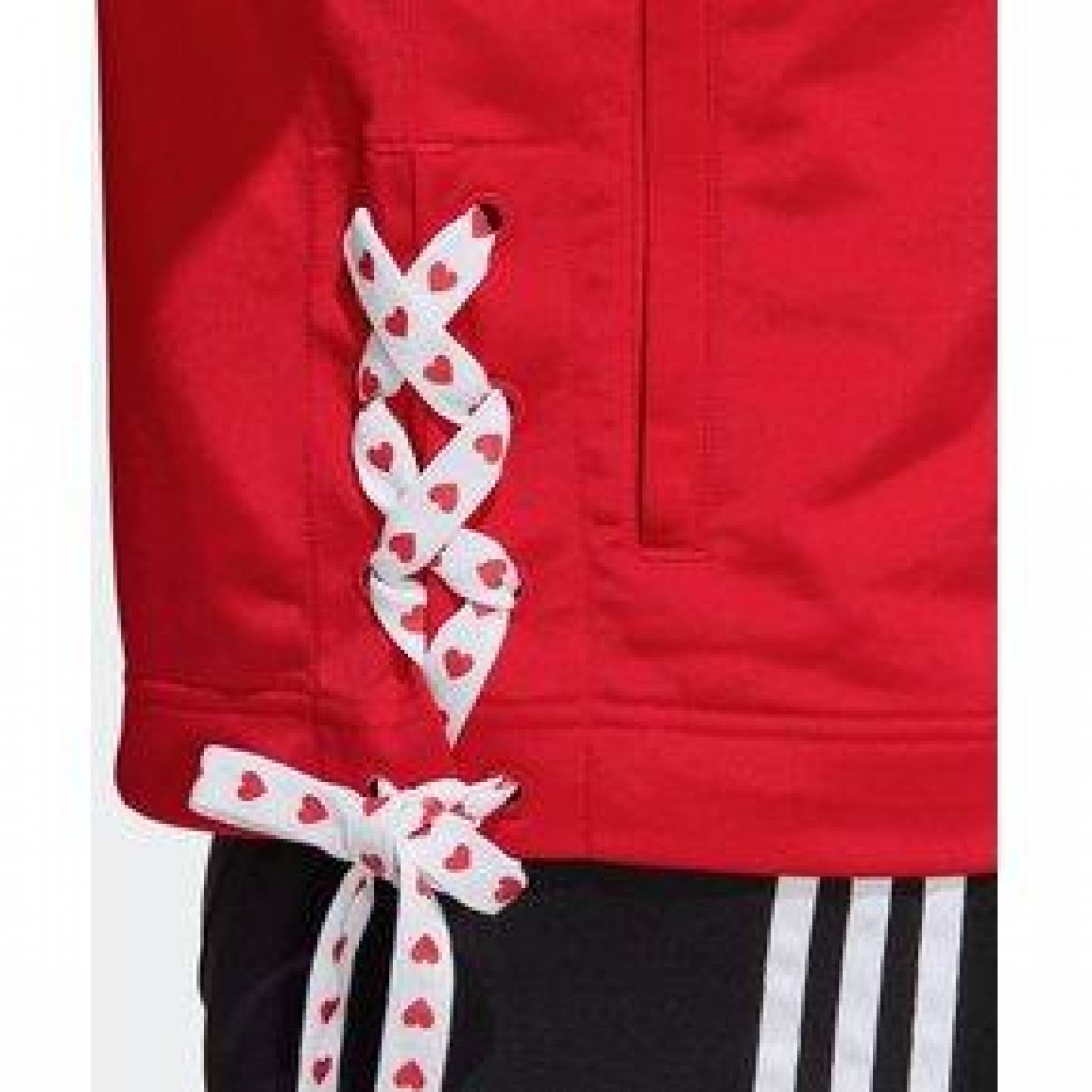 Chamarra adidas Originals Mujer Scarlet 3 Franjas Corazones 