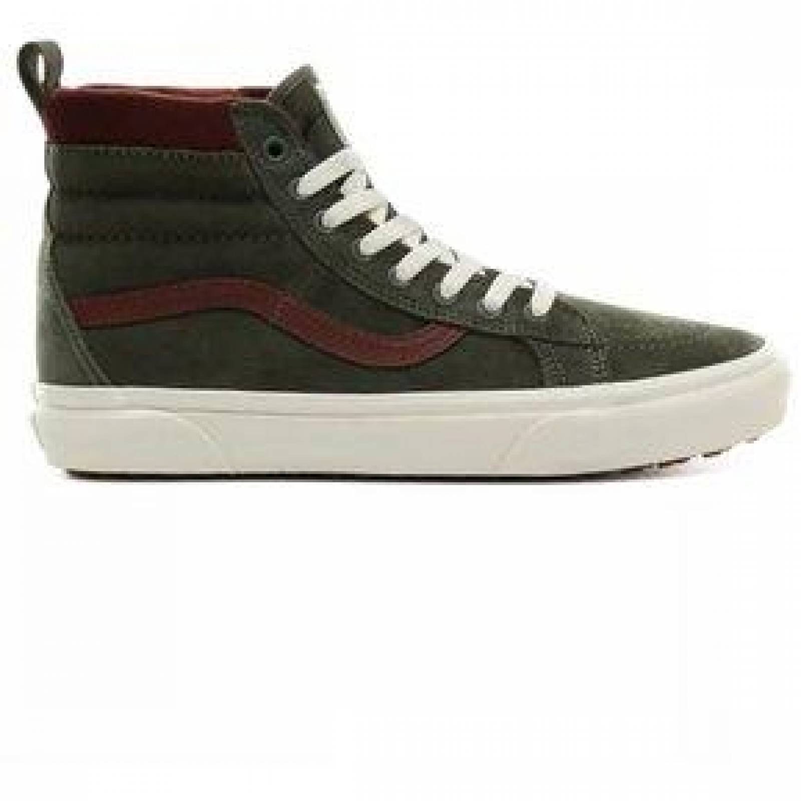 Tenis vans outlet gris con verde