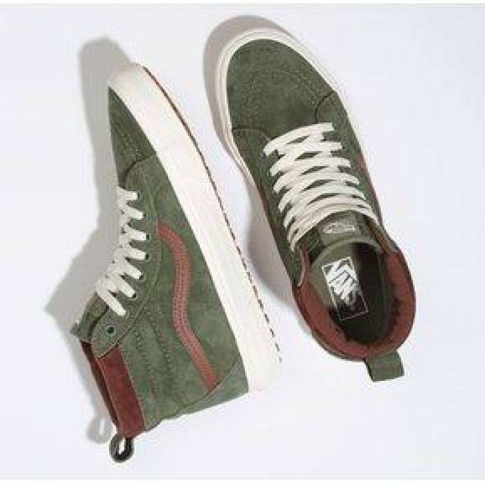 Tenis Vans Sk8-Hi Mte Hombre Verde Invierno All-Weather 