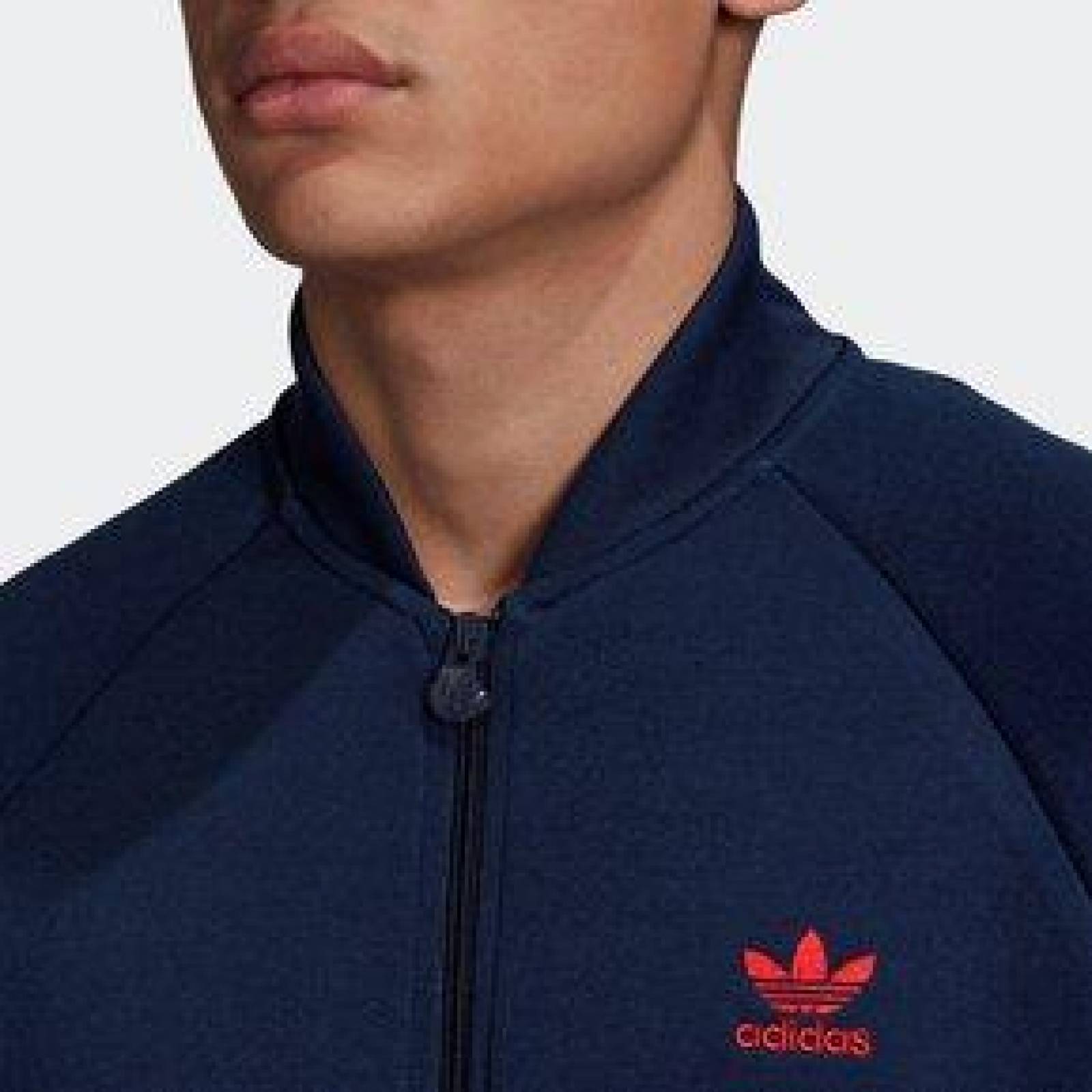 Chamarra Adidas Warm Up Hombre Azul Superstar Sport 