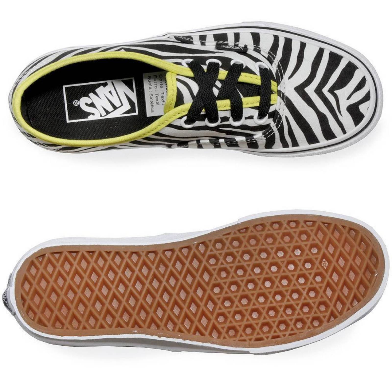 Tenis Vans Authentic Zebra Mujer