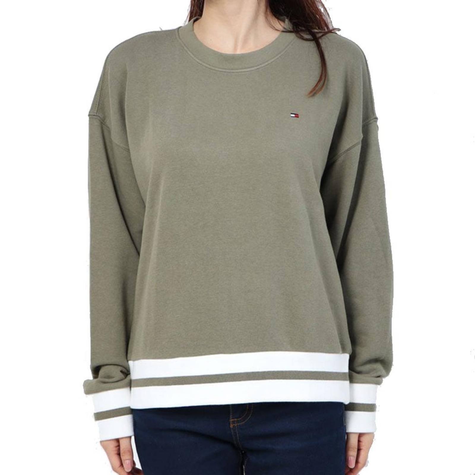 Suéter Tommy Hilfiger Verde Mujer Moda Casual