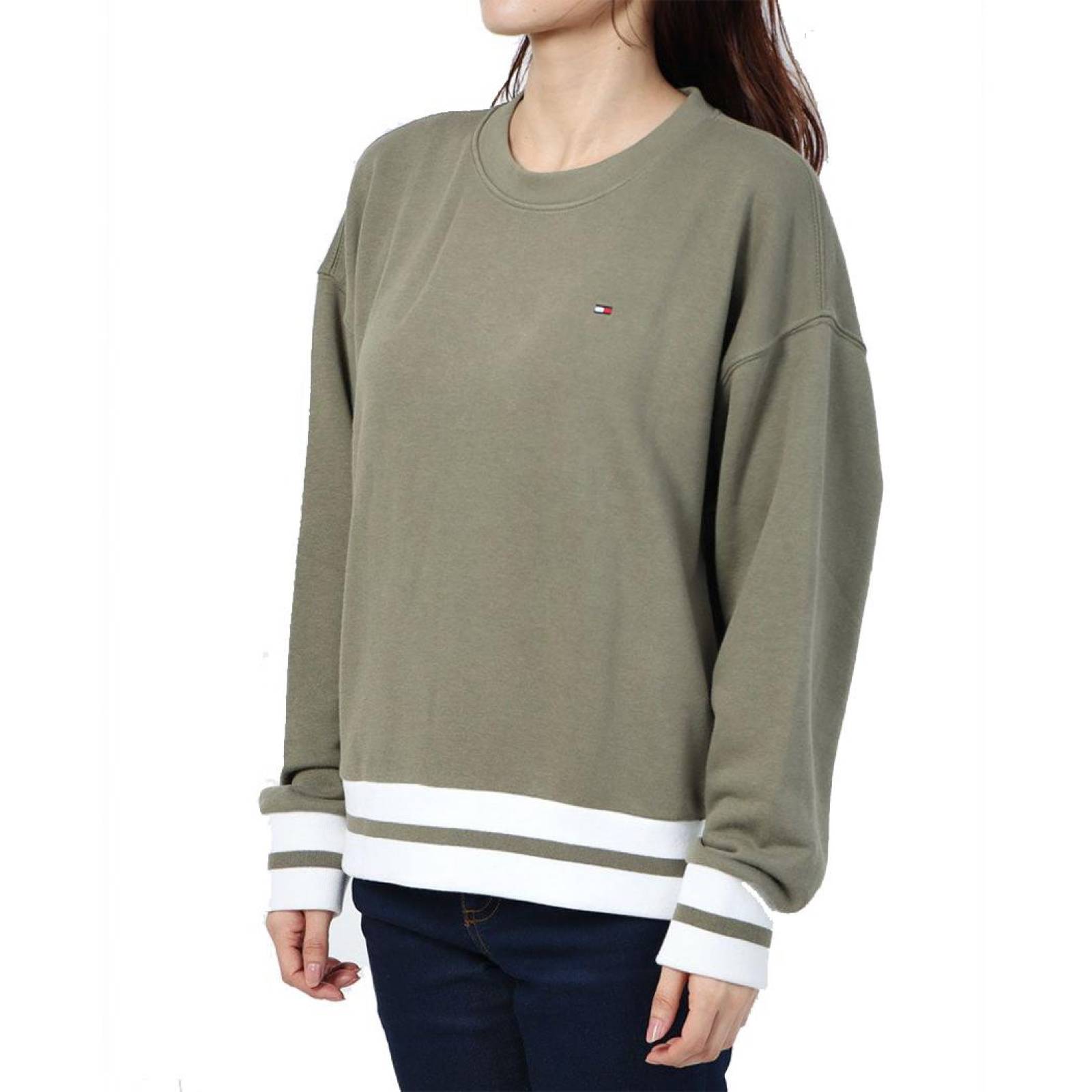 Suéter Tommy Hilfiger Verde Mujer Moda Casual