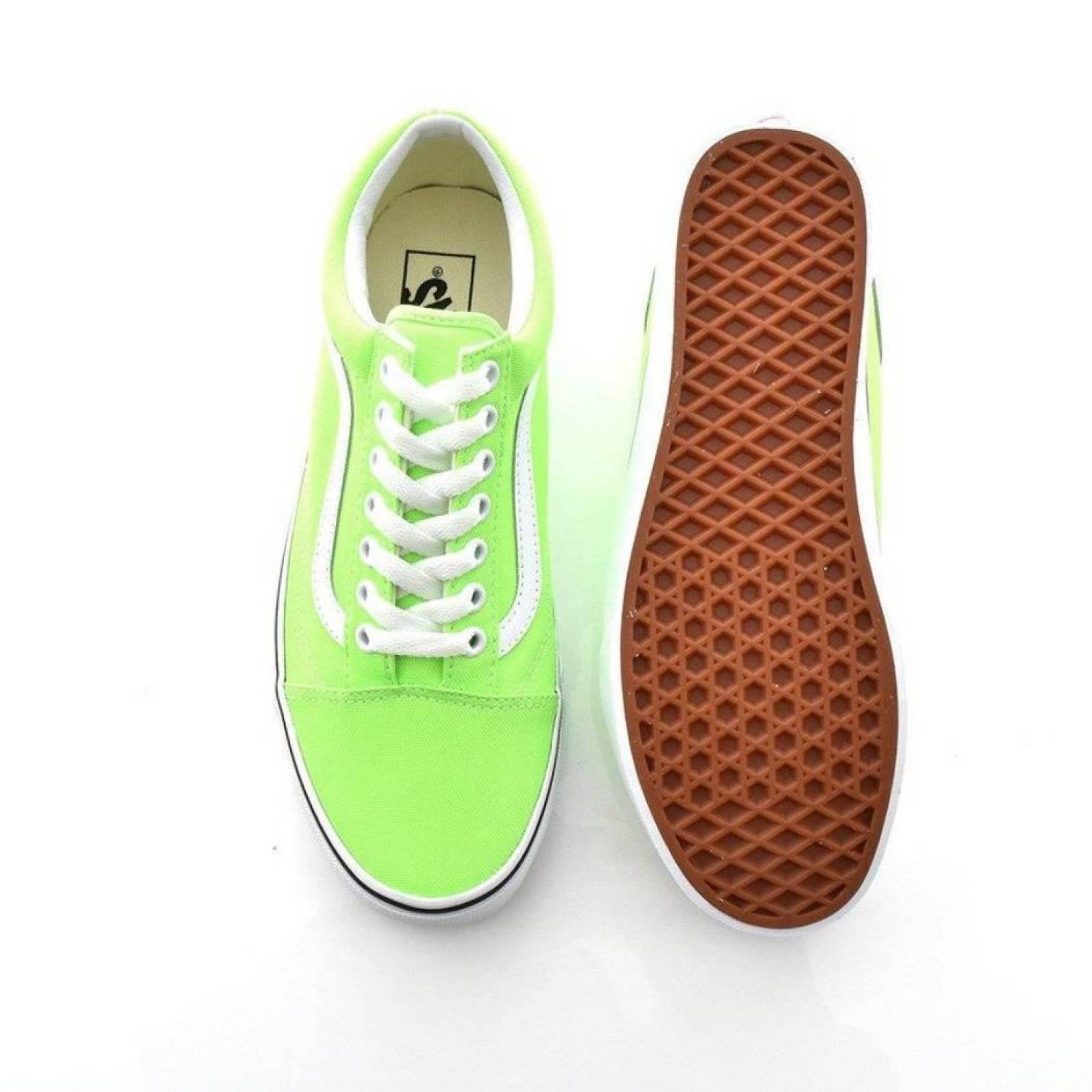 Tenis Vans Old Skool Neon Hombre Skate Sport 