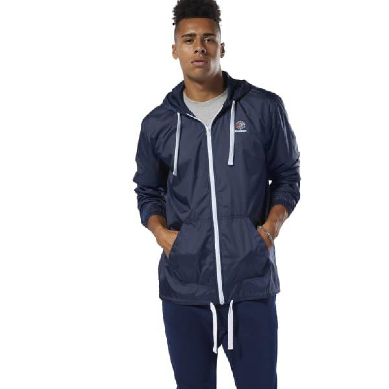 Chamarra Reebok Rompevientos Classics Hombre Casual 