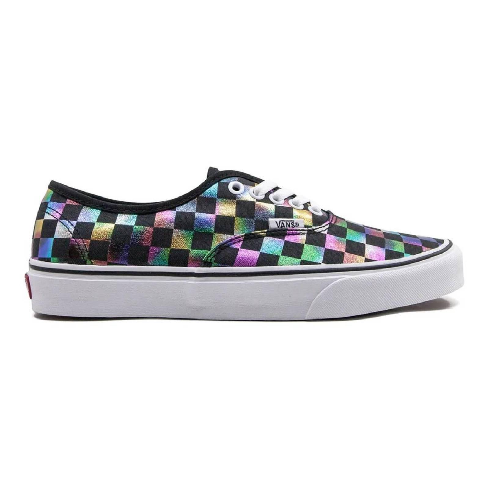 Tenis Vans Authentic iridiscente Checkerboard Mujer