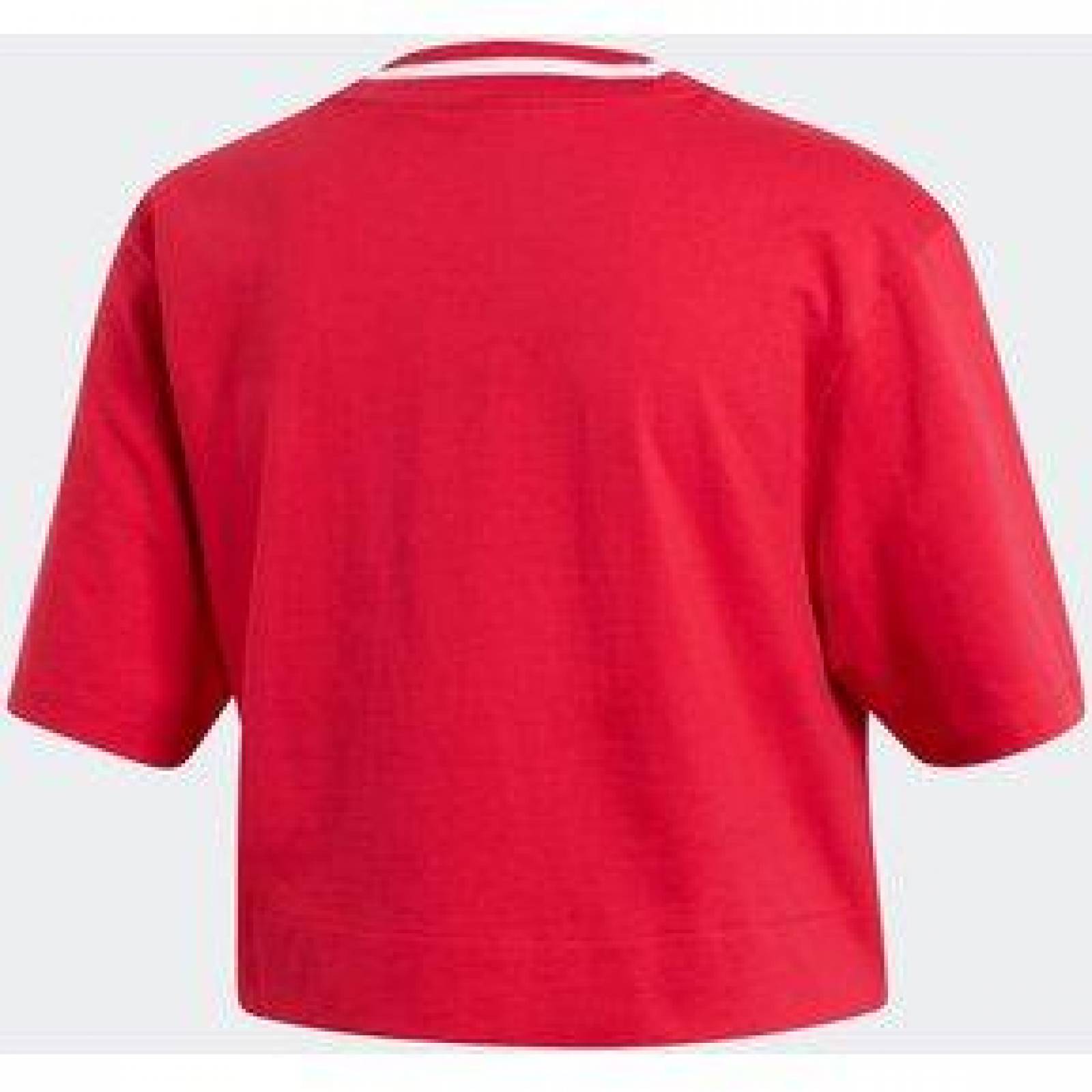 Playera Adidas Originals Mujer Rosa Cropped Top Logo 