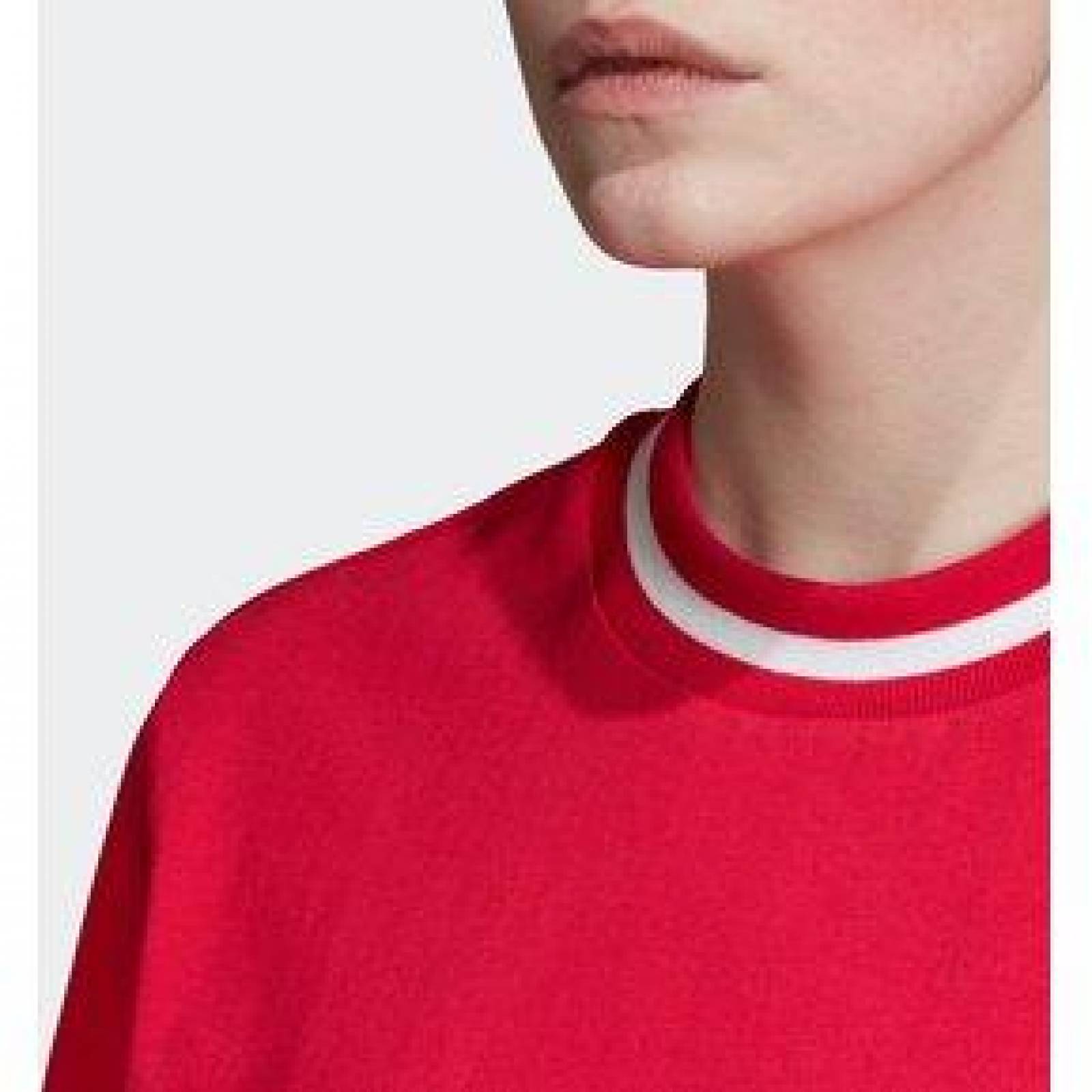 Playera Adidas Originals Mujer Rosa Cropped Top Logo 