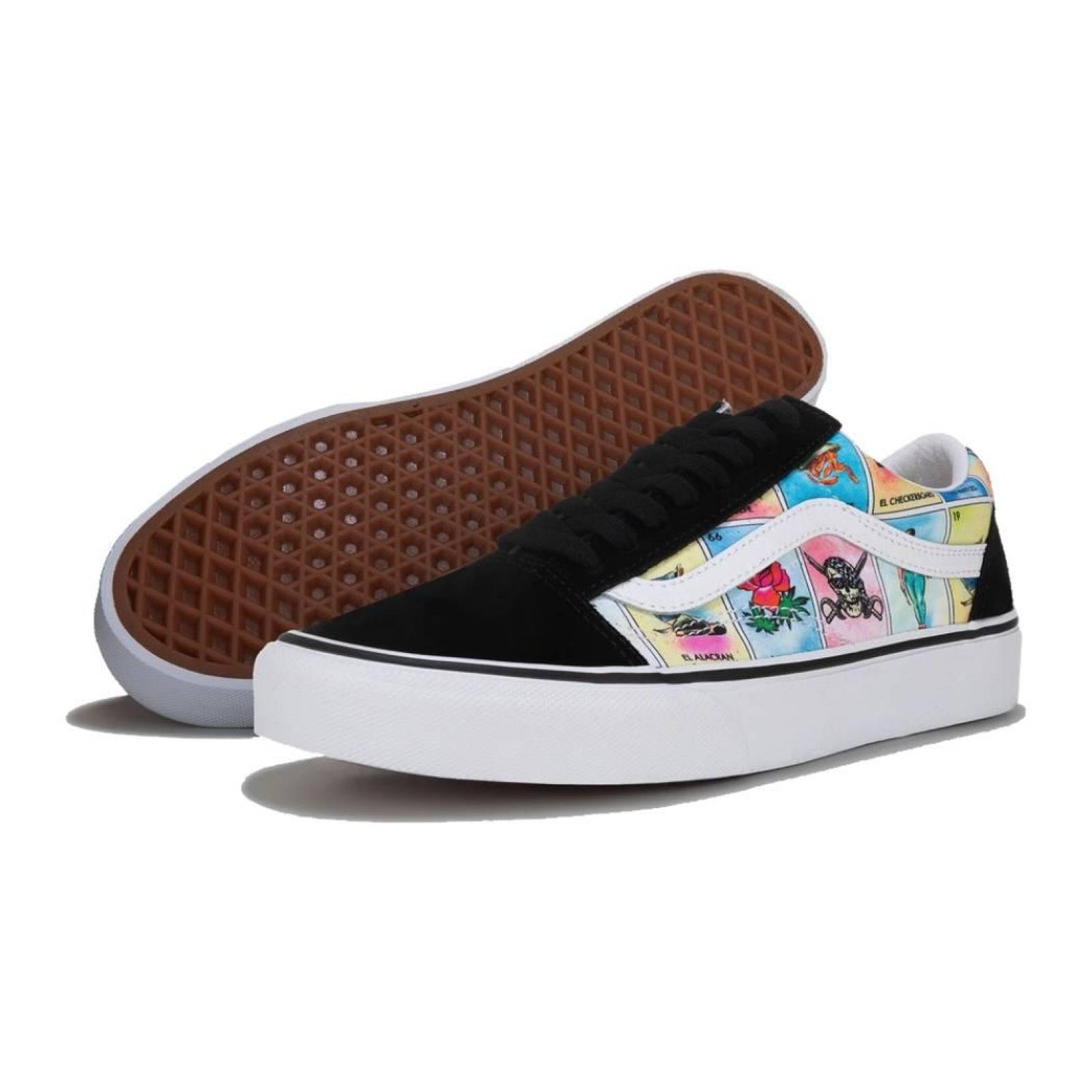 Tenis Vans Old Skool Unisex Loteria Casual Skate Print 